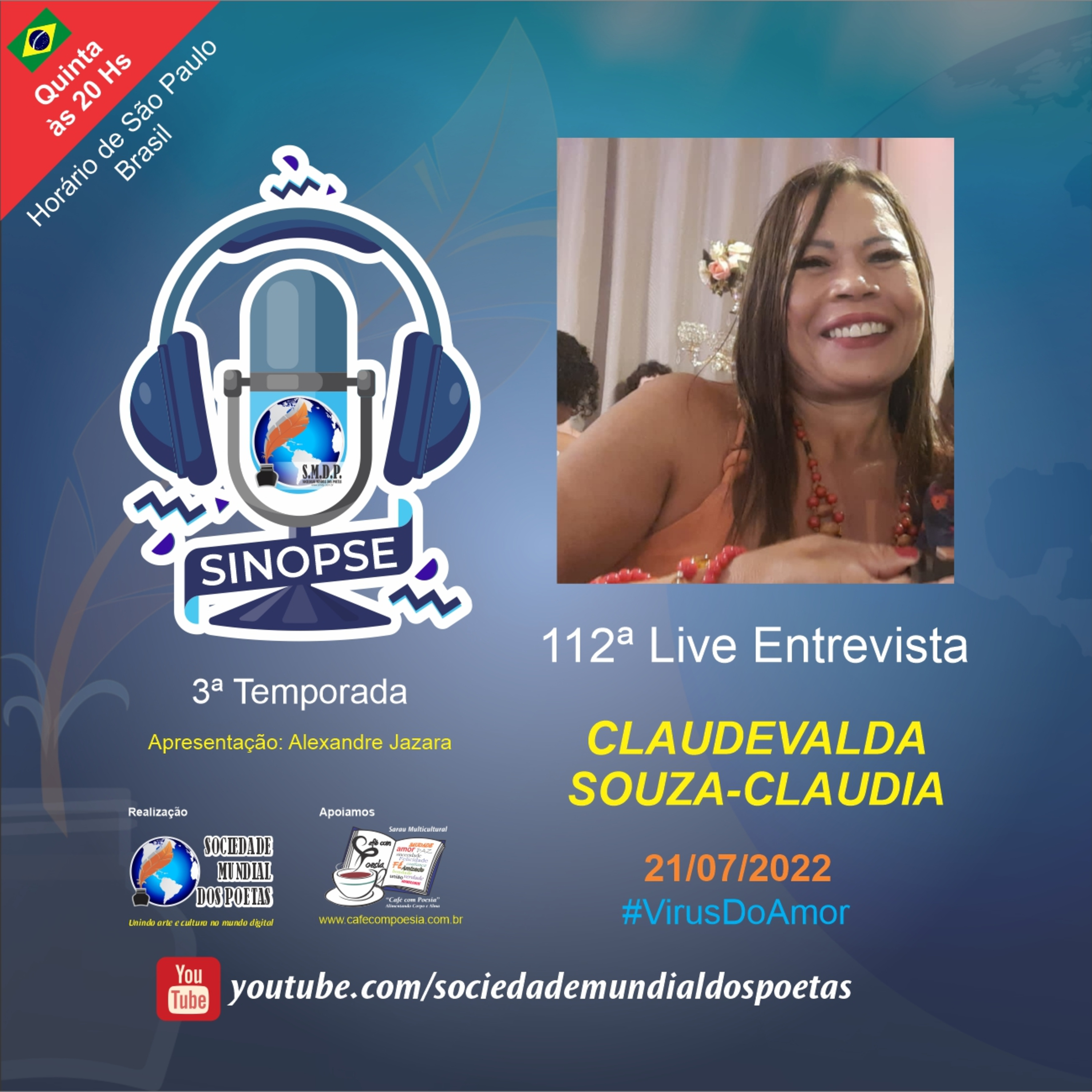 SINOPSE da SMDP seu podcast/registro biográfico de artes contemporâneas semanal
