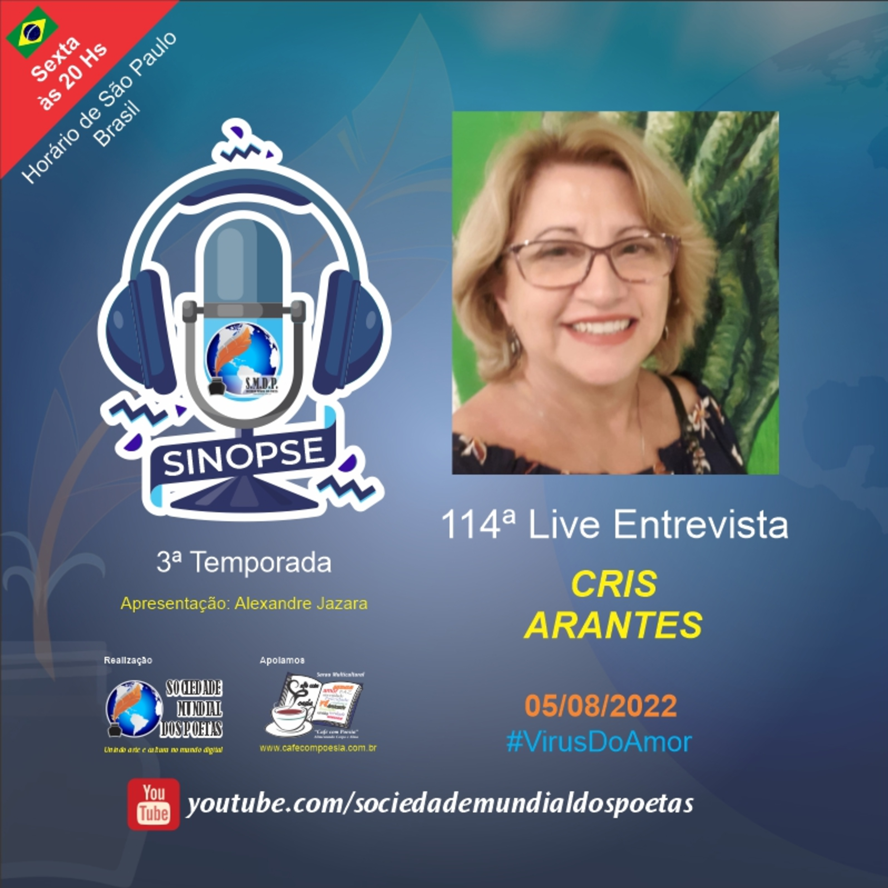 SINOPSE da SMDP seu podcast/registro biográfico de artes contemporâneas semanal