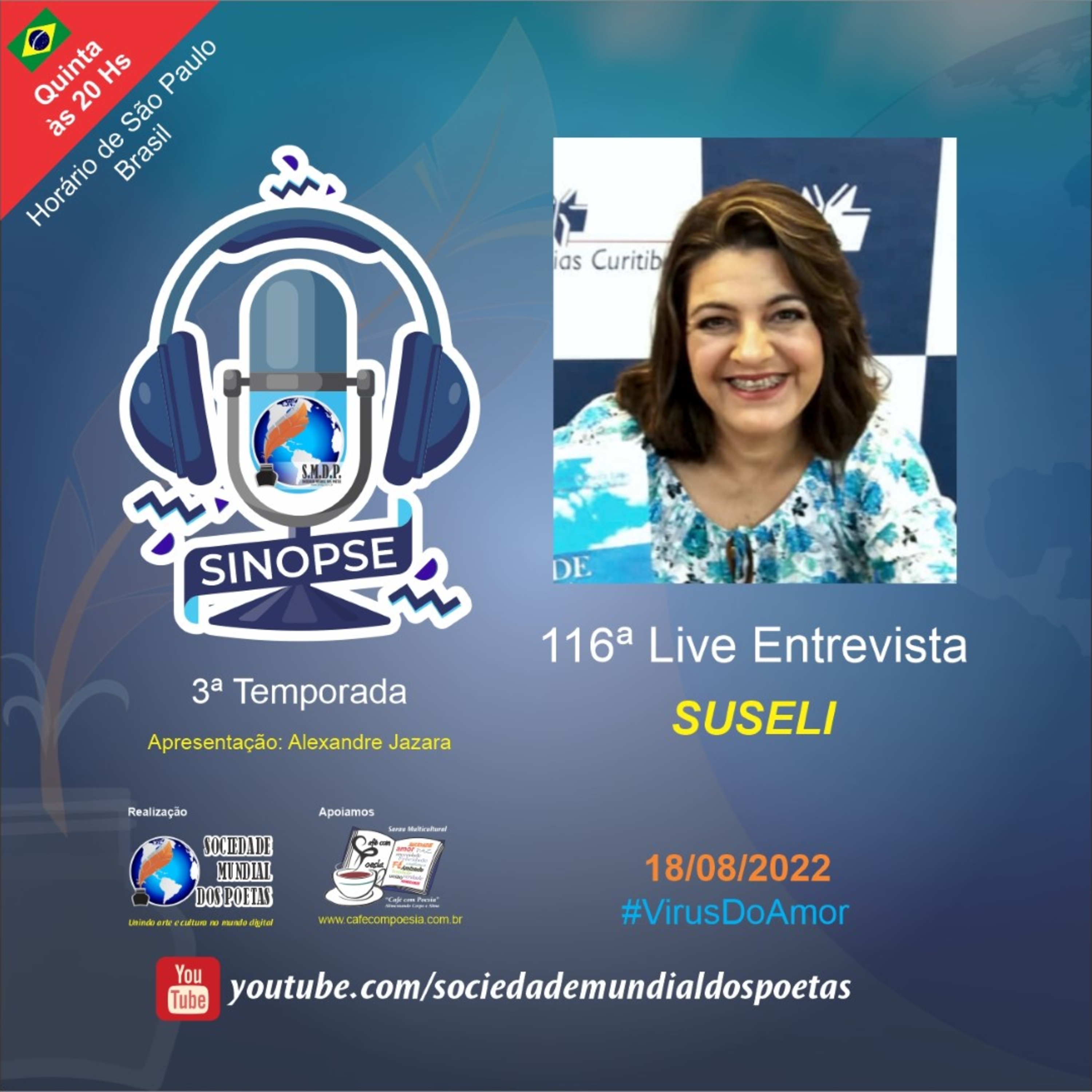 SINOPSE da SMDP seu podcast/registro biográfico de artes contemporâneas semanal