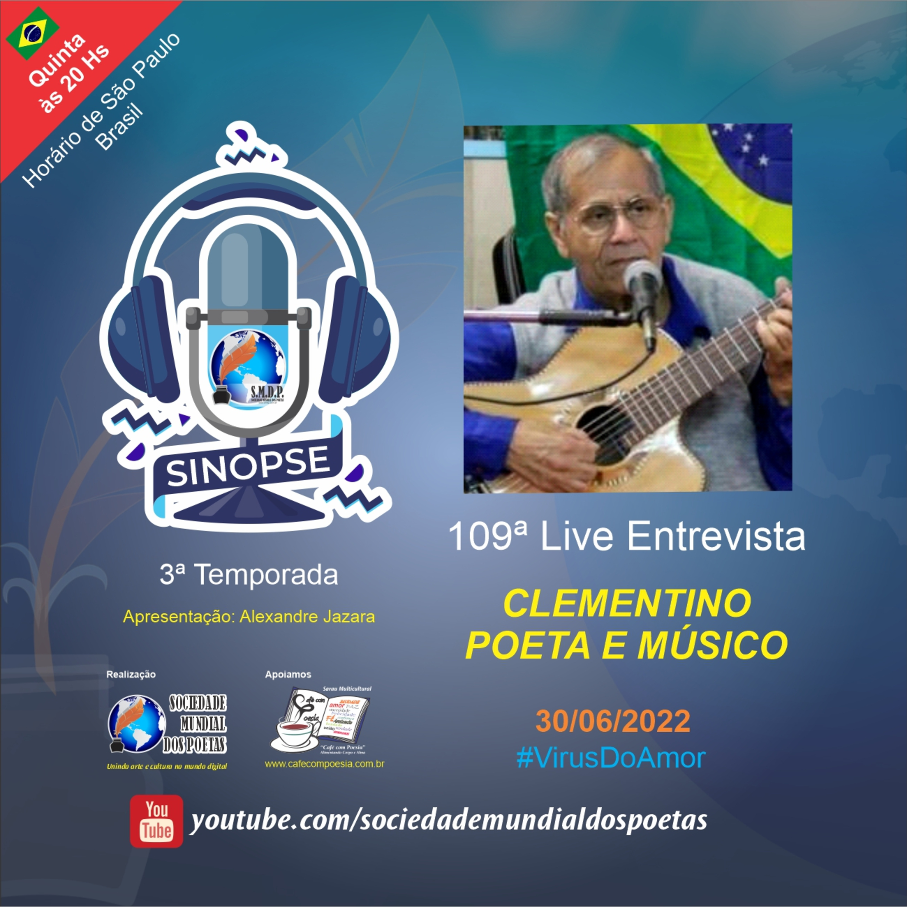 SINOPSE da SMDP seu podcast/registro biográfico de artes contemporâneas semanal
