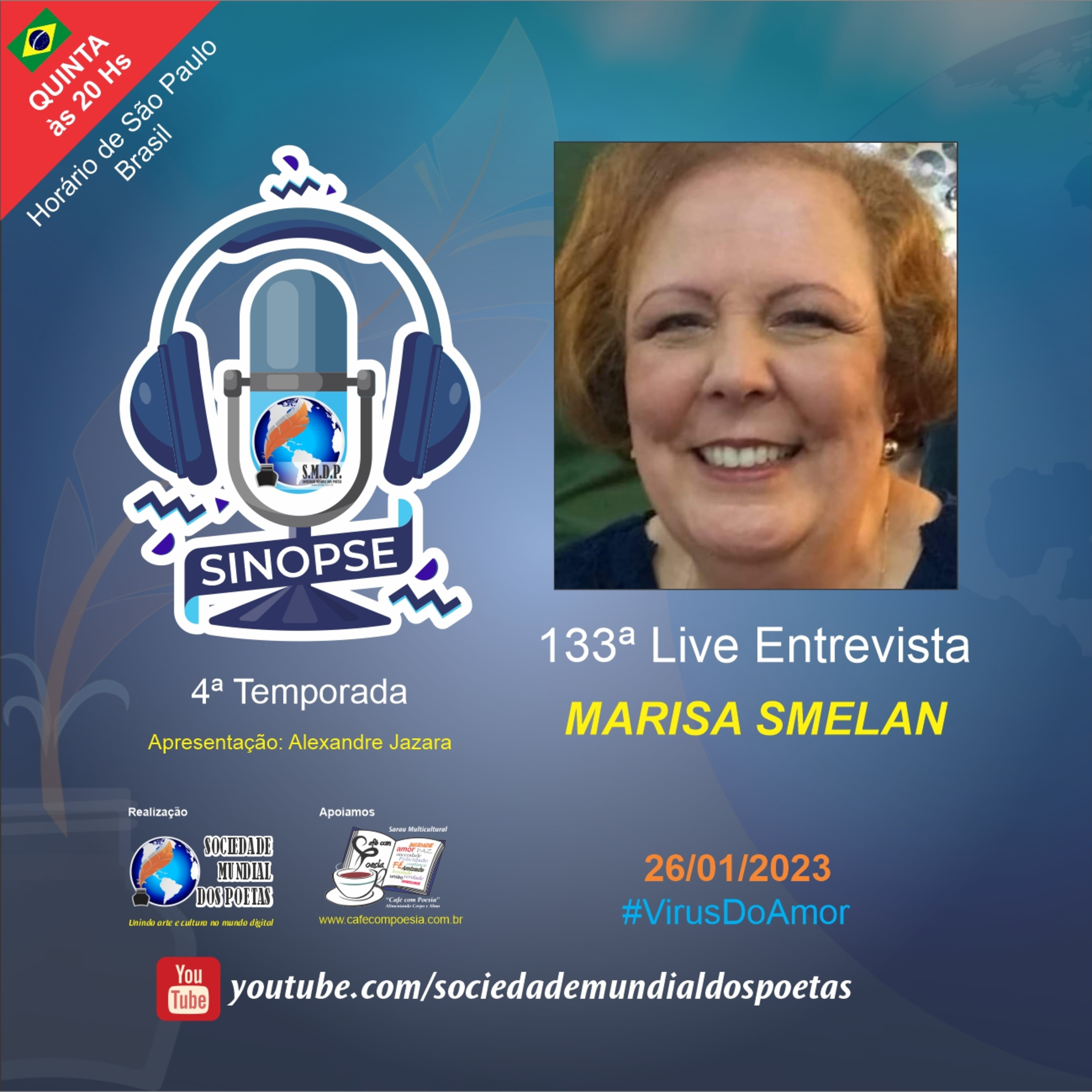 SINOPSE da SMDP seu podcast/registro biográfico de artes contemporâneas semanal