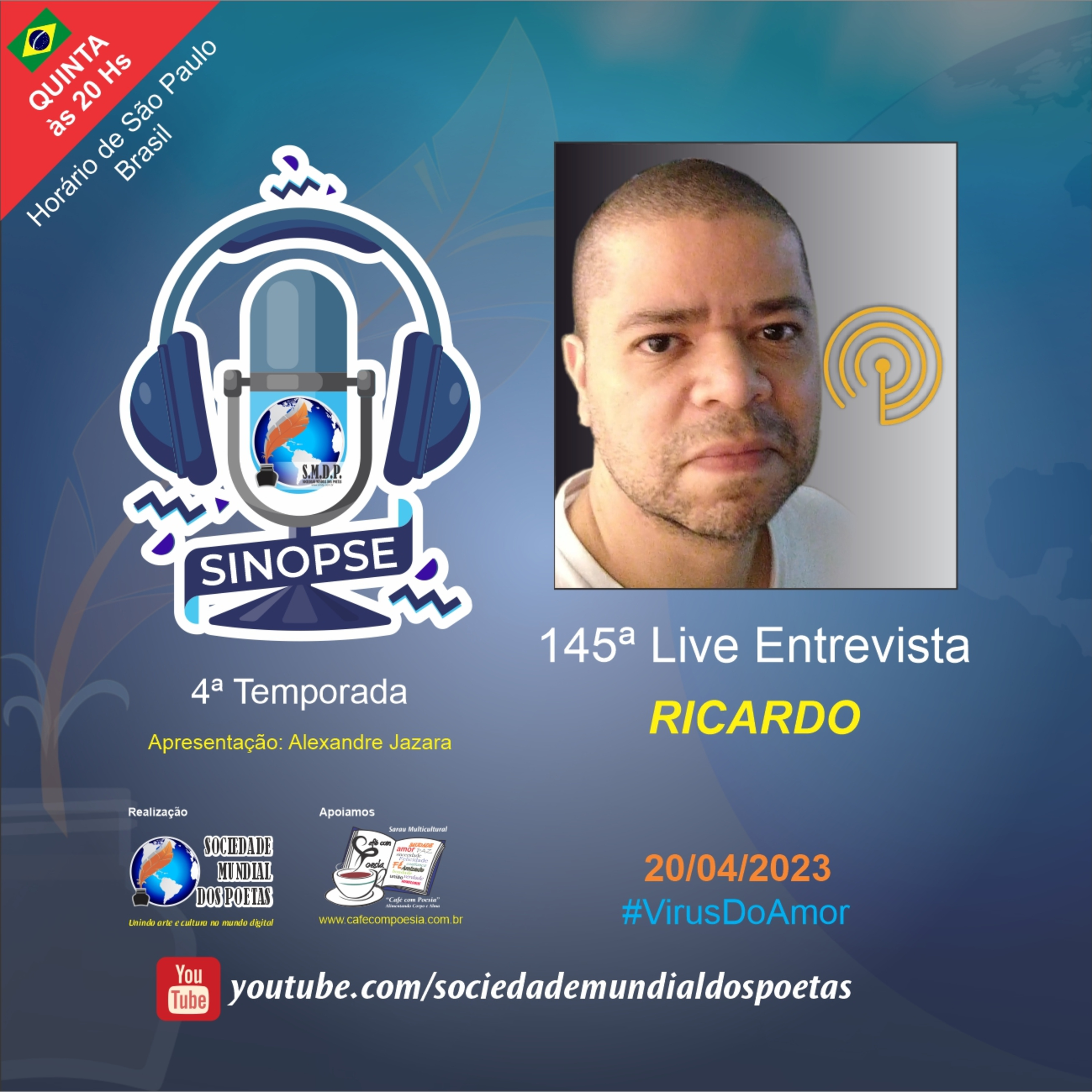 SINOPSE da SMDP seu podcast/registro biográfico de artes contemporâneas semanal