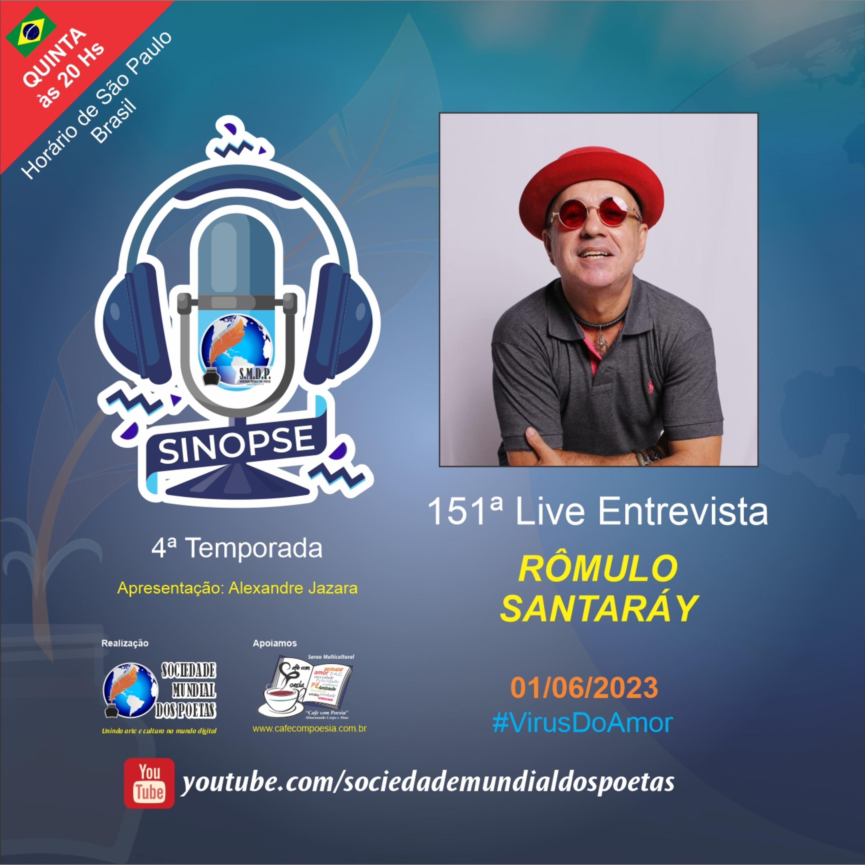 SINOPSE da SMDP seu podcast/registro biográfico de artes contemporâneas semanal