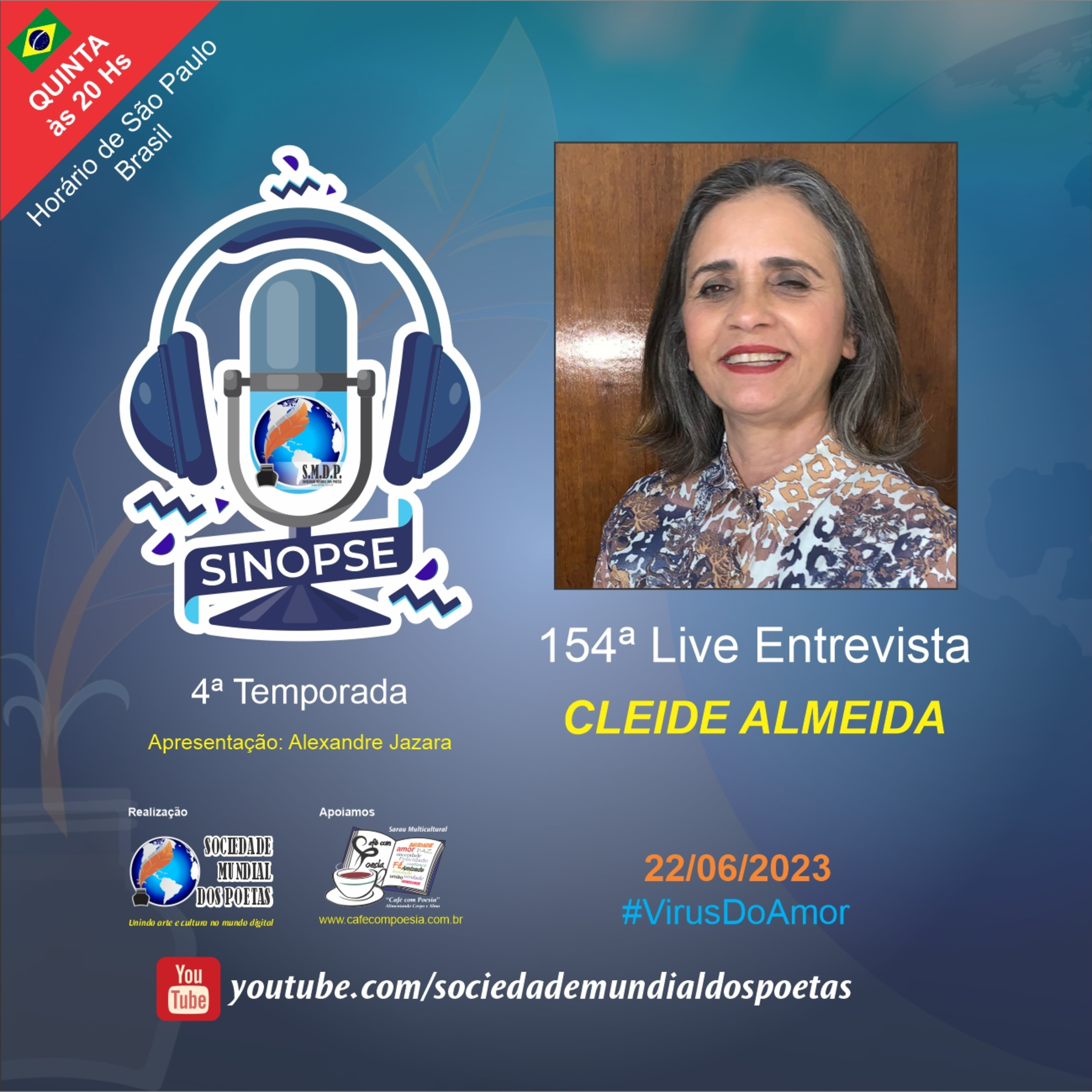 #154 Ed. Cleide Almeida no #SINOPSE em 22/06/2023 #virusdoamor episode artwork