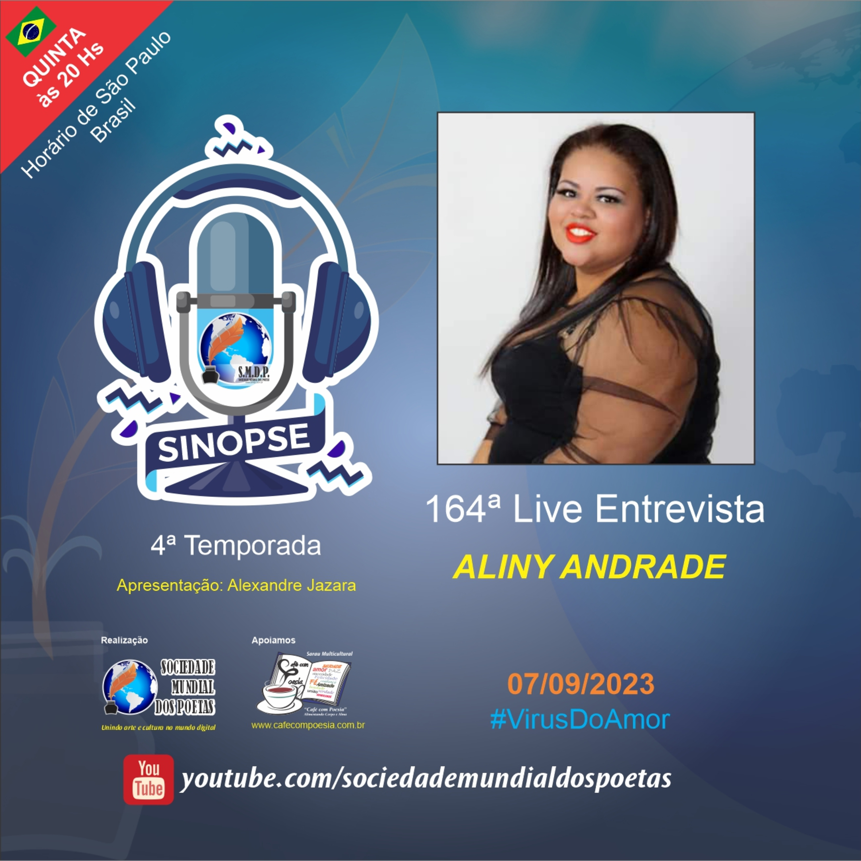 #164 Ed. Aliny Andrade do #SINOPSE em 07/09/2023 #virusdoamor - 4ª Temporada episode artwork