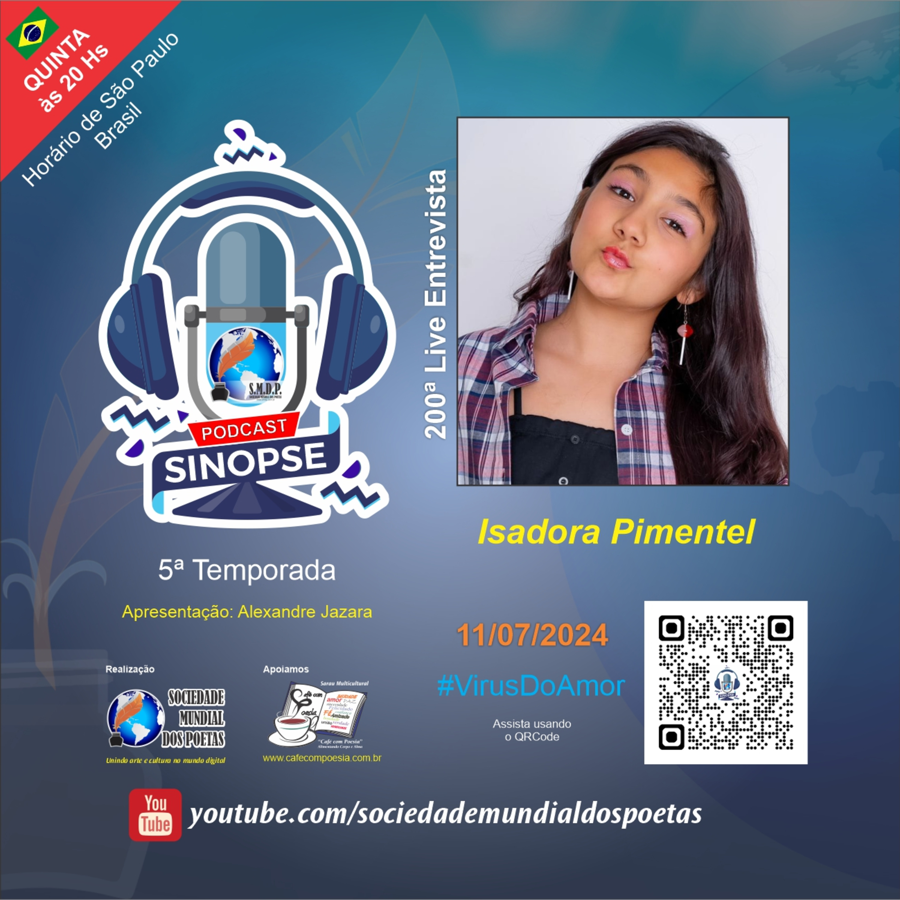 #200 Ed. Isadora Pimentel no #SINOPSE em 11/07/2024 - 5ª Temporada #VírusDoAmor episode artwork