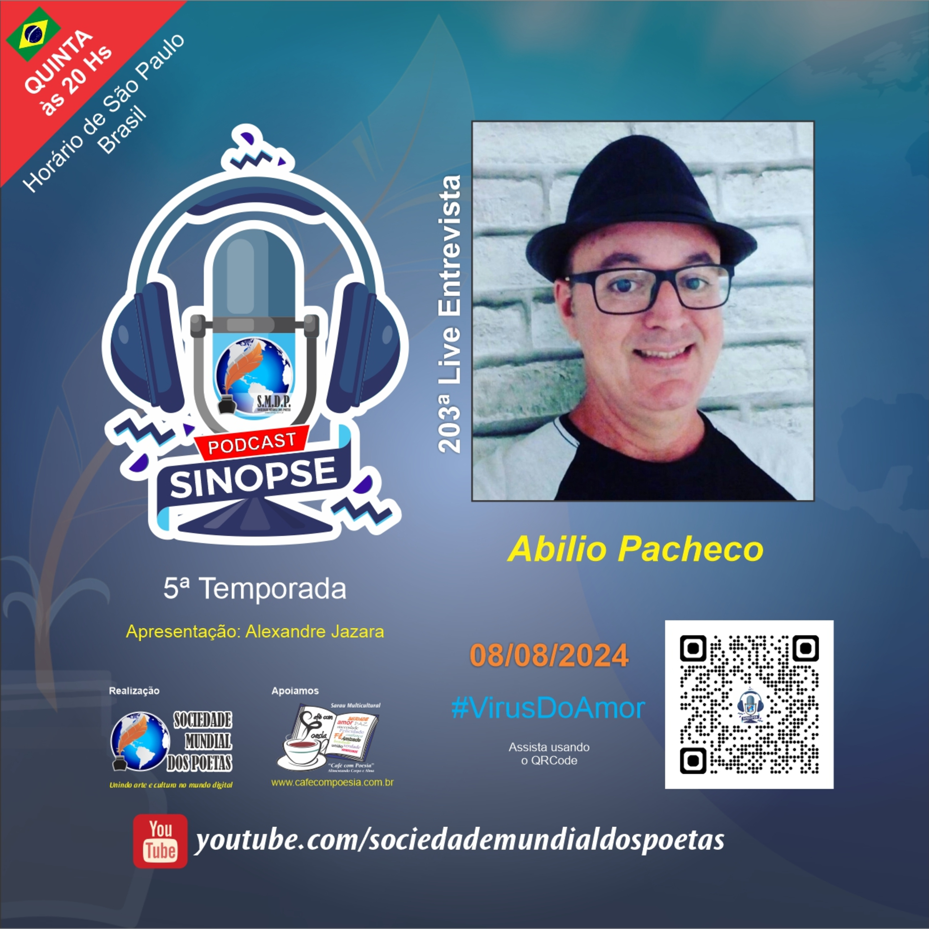 SINOPSE da SMDP seu podcast/registro biográfico de artes contemporâneas semanal