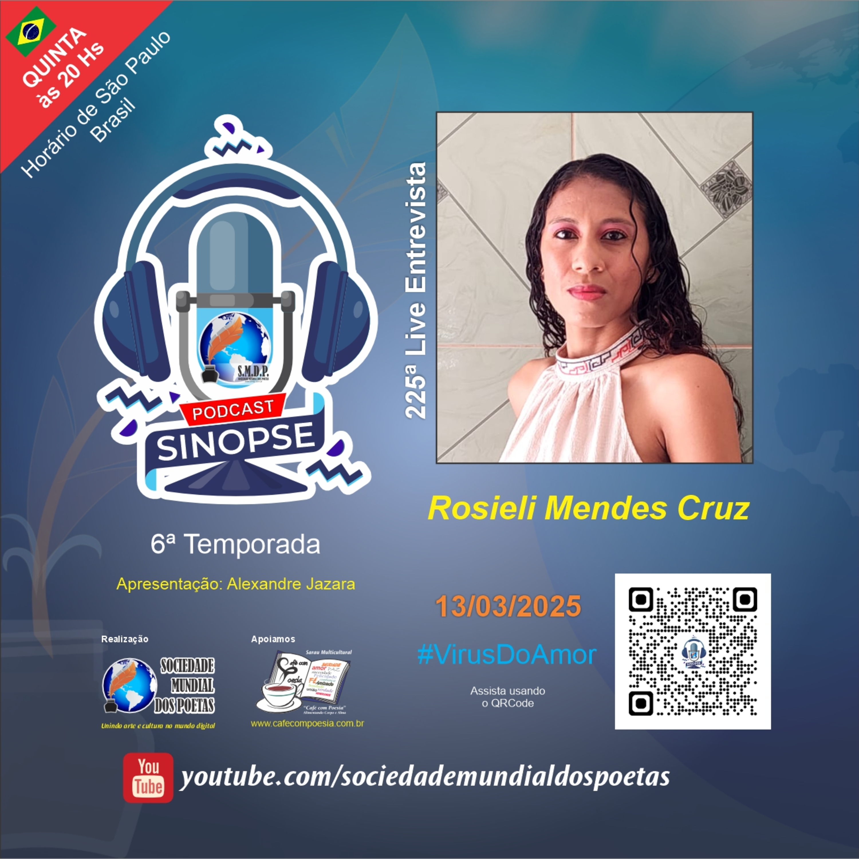 SINOPSE da SMDP seu podcast/registro biográfico de artes contemporâneas semanal
