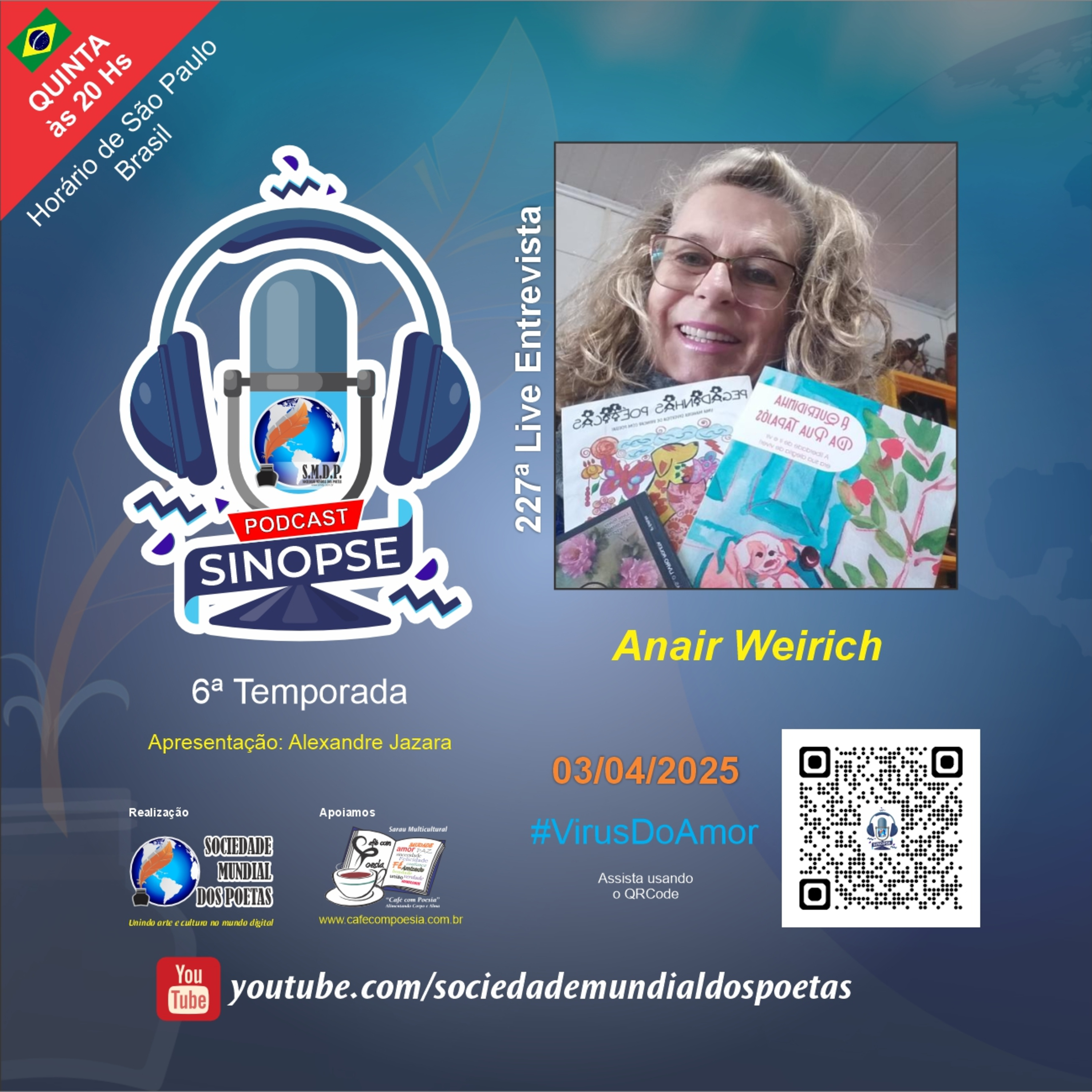 SINOPSE da SMDP seu podcast/registro biográfico de artes contemporâneas semanal