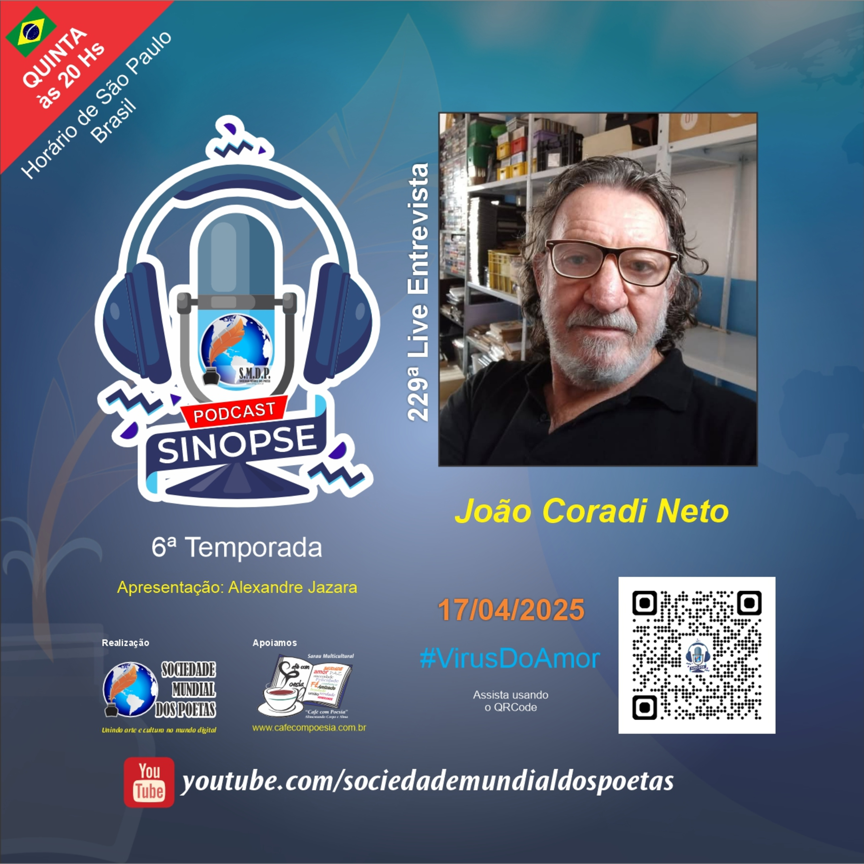 SINOPSE da SMDP seu podcast/registro biográfico de artes contemporâneas semanal