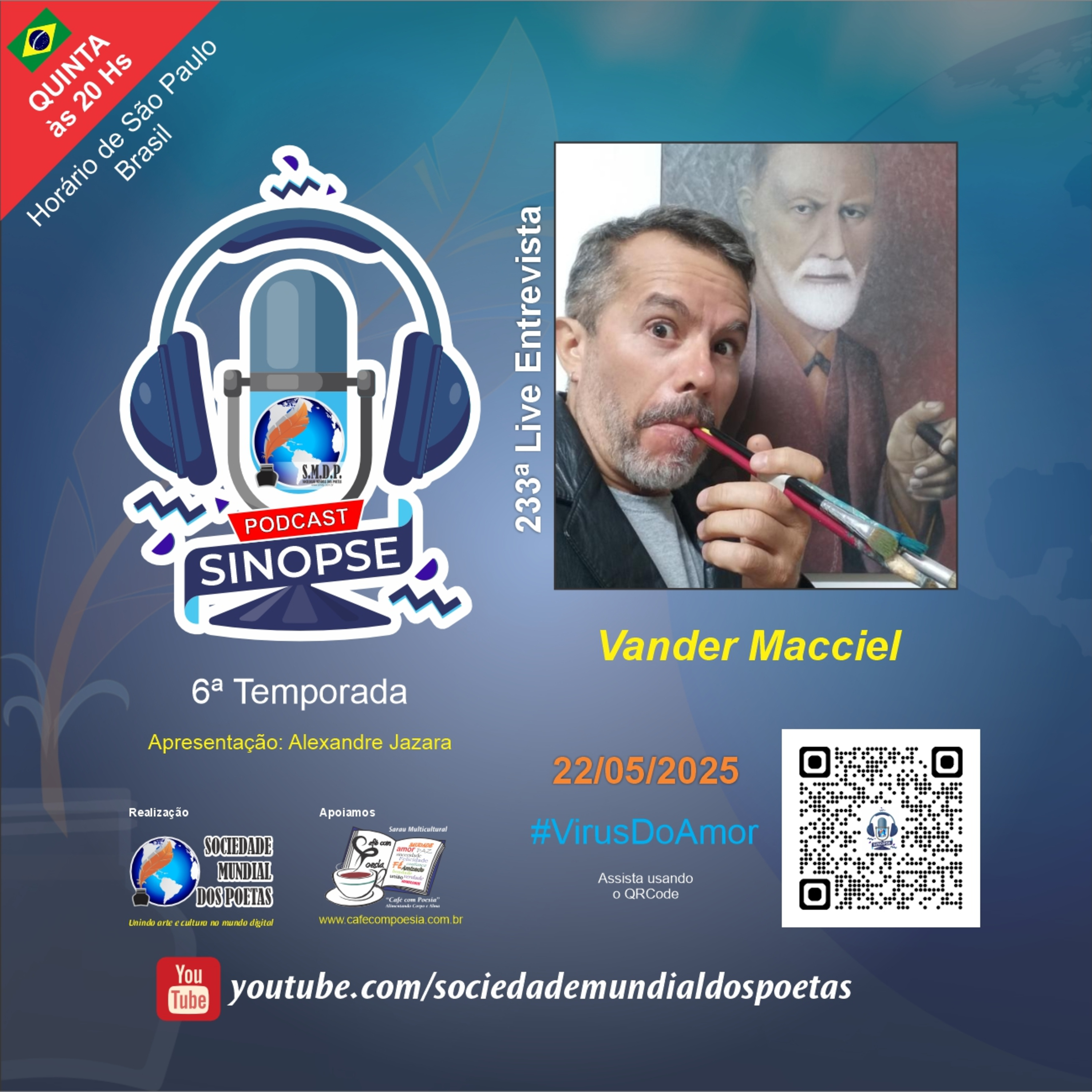 #233 Ed. Vander Macciel no #SINOPSE em 15.05.2025 - 6ª Temporada #VírusDoAmor episode artwork