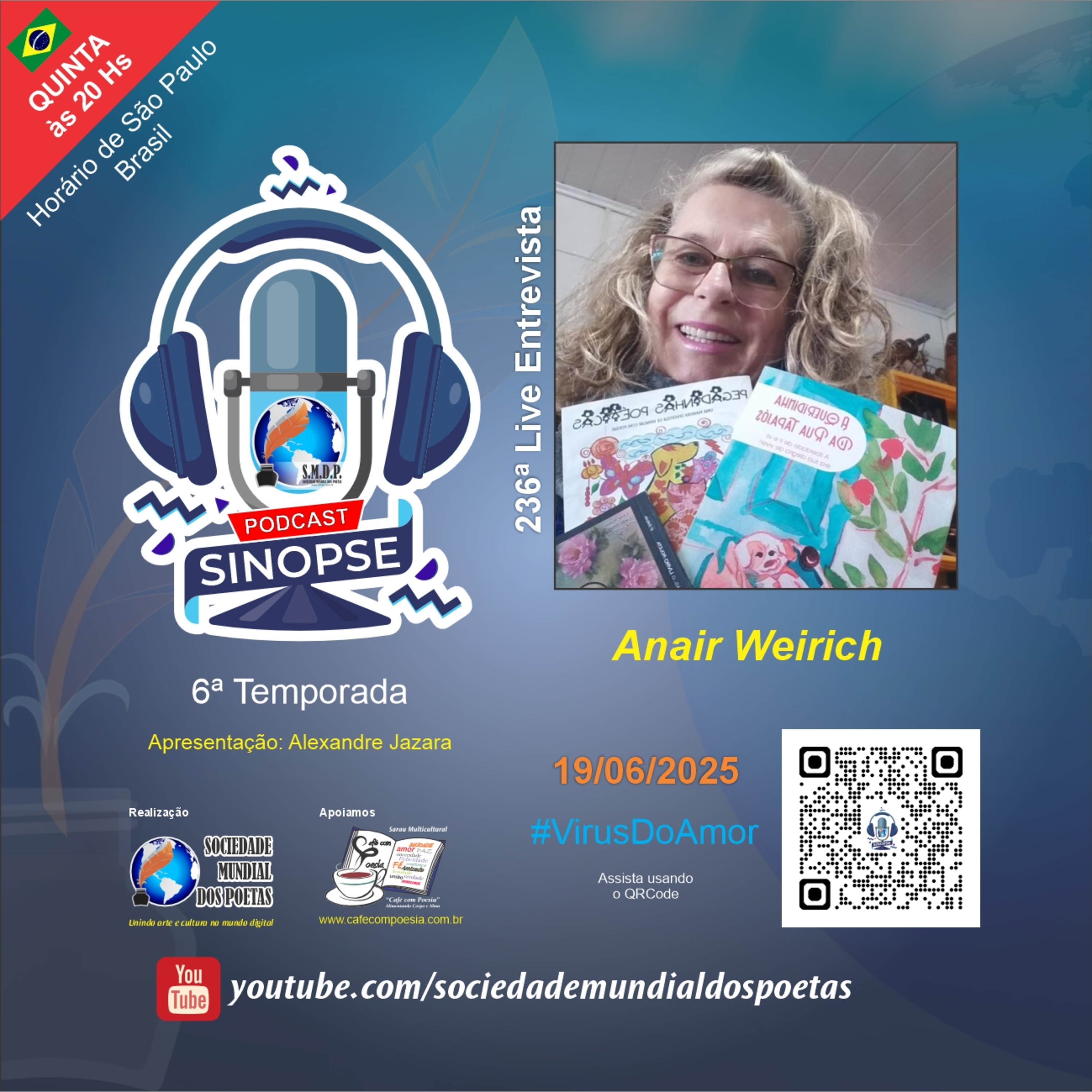 SINOPSE da SMDP seu podcast/registro biográfico de artes contemporâneas semanal