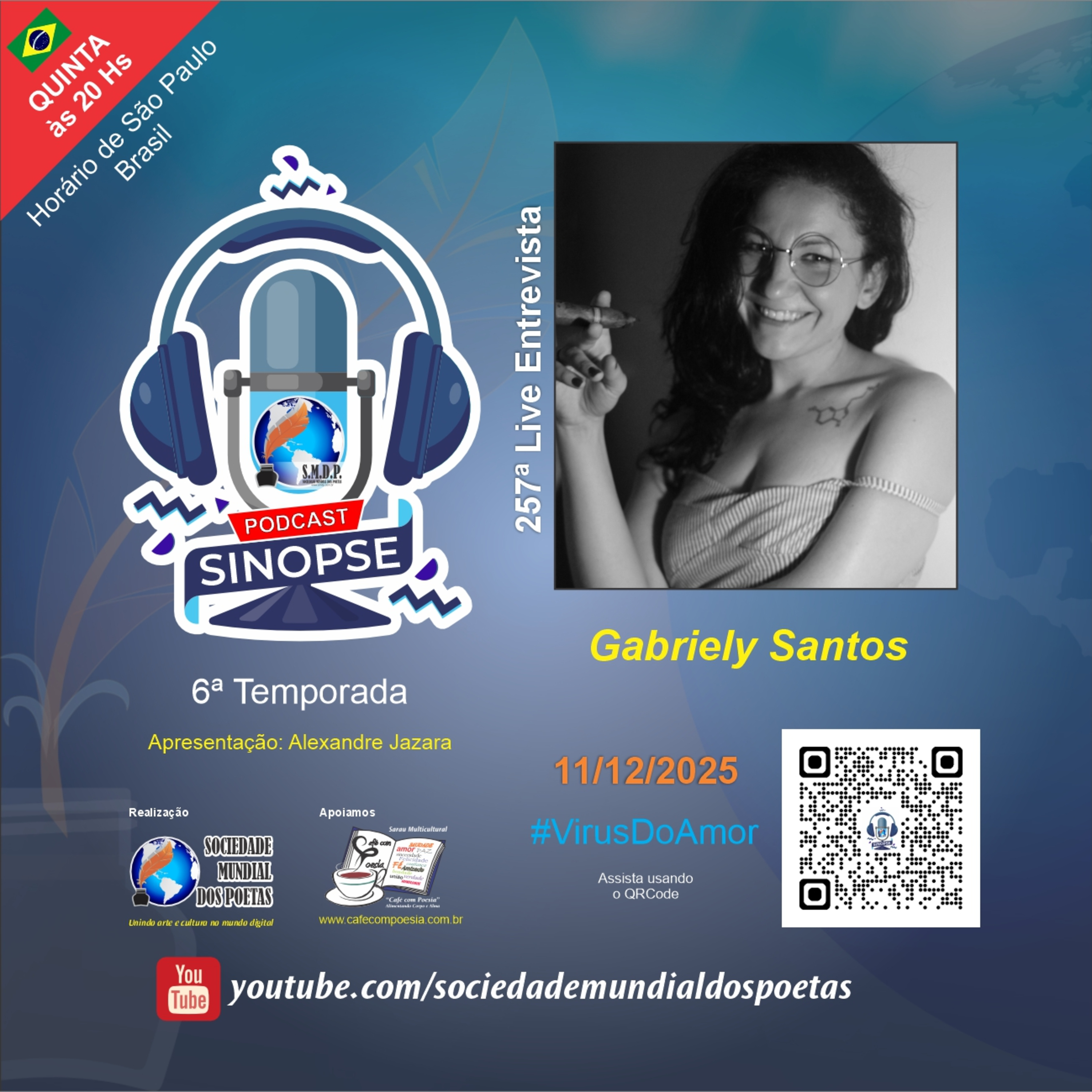 SINOPSE da SMDP seu podcast/registro biográfico de artes contemporâneas semanal