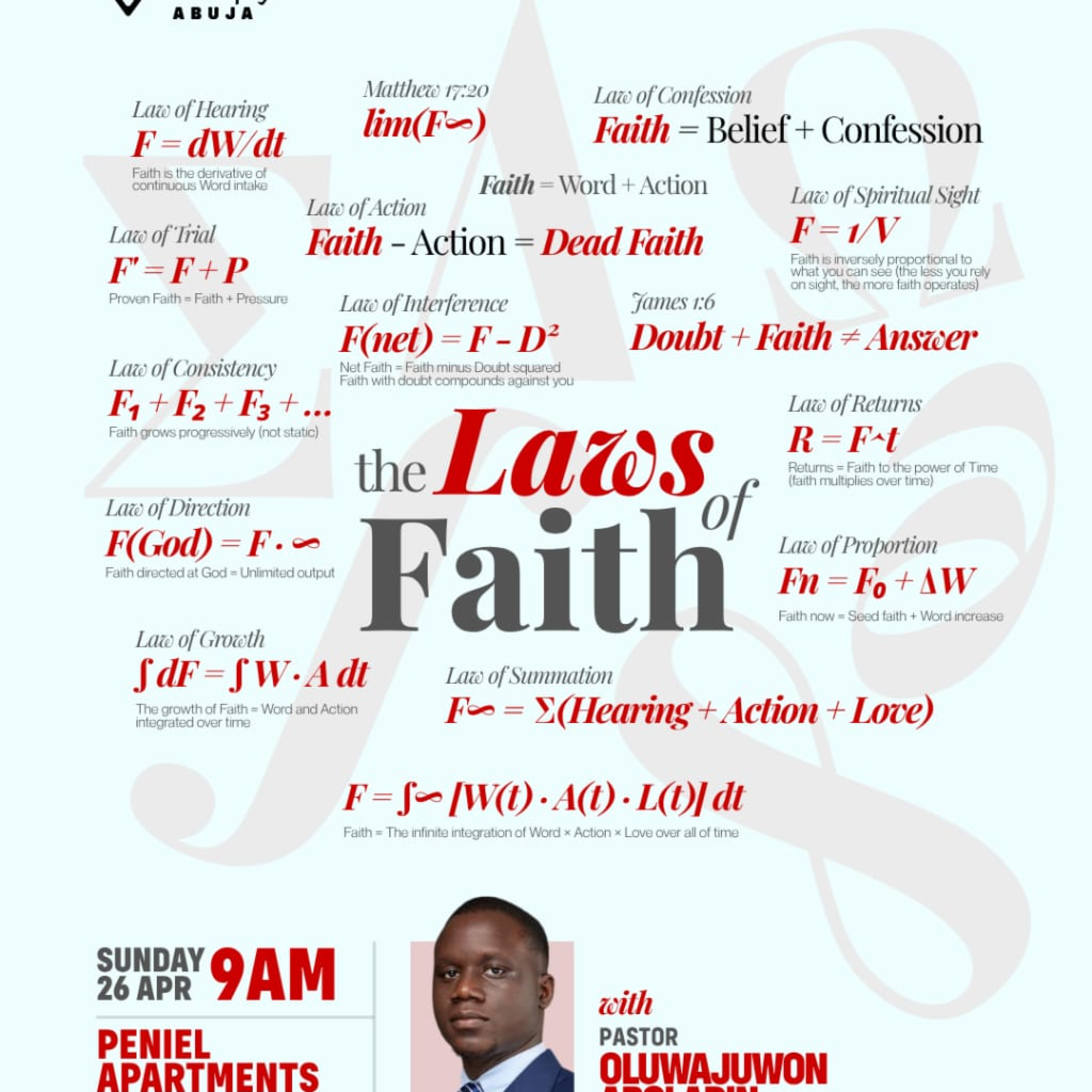 Law of Pursuit | Laws of Faith | Pastor Oluwajuwon Abolarin