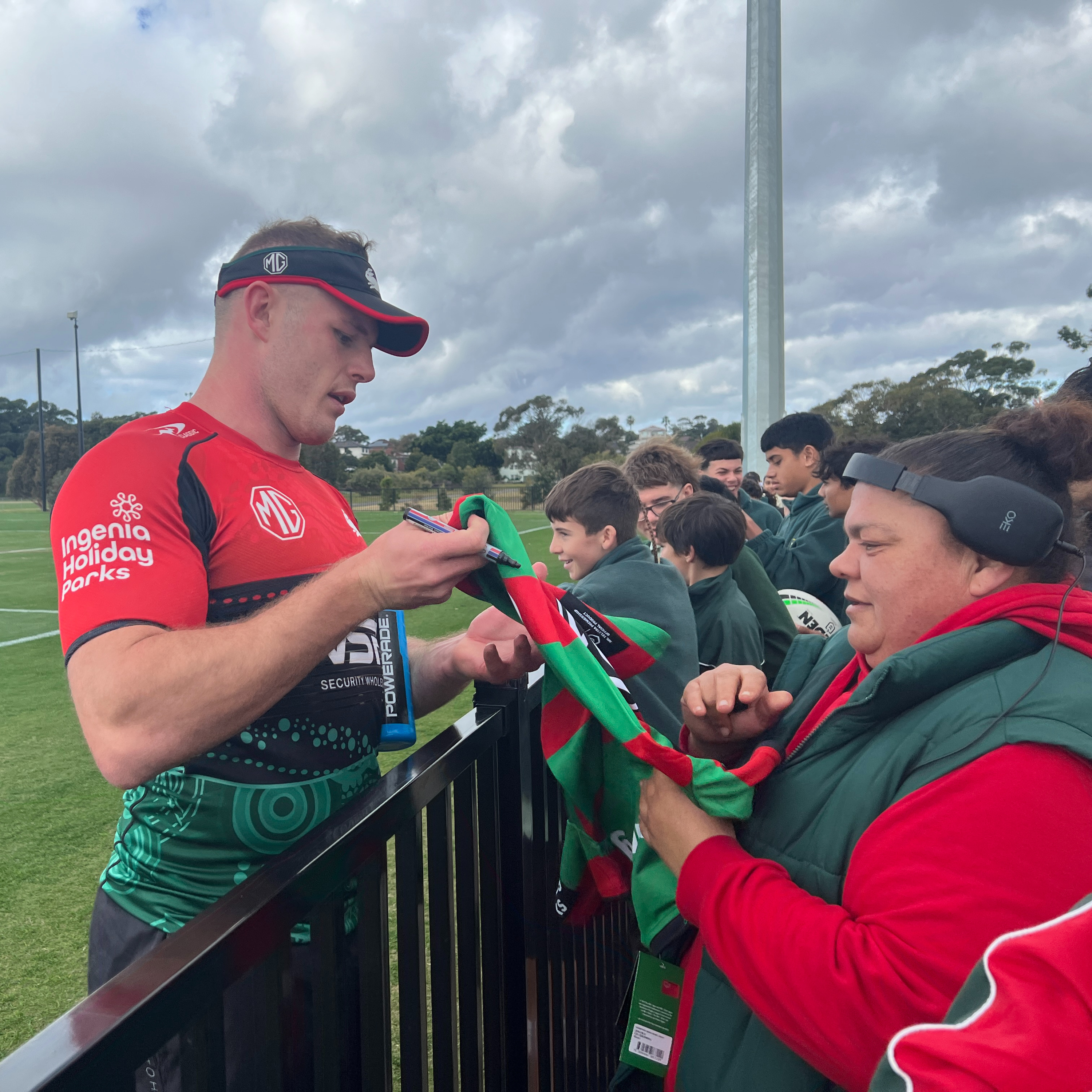 Rabbitohs Captains Run v Eels - Live