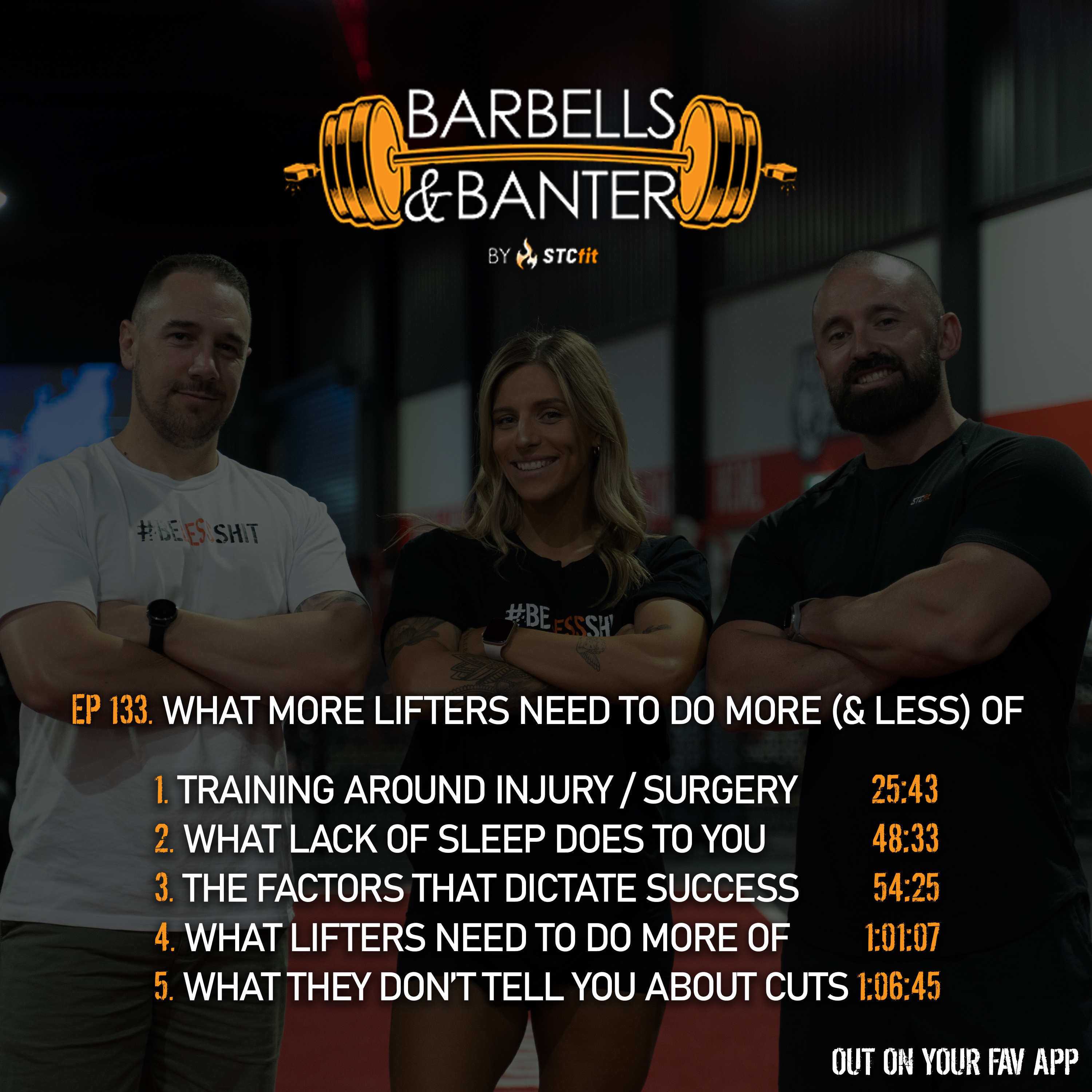 Ep 133 - What more lifters need to do more (& less) of episode artwork