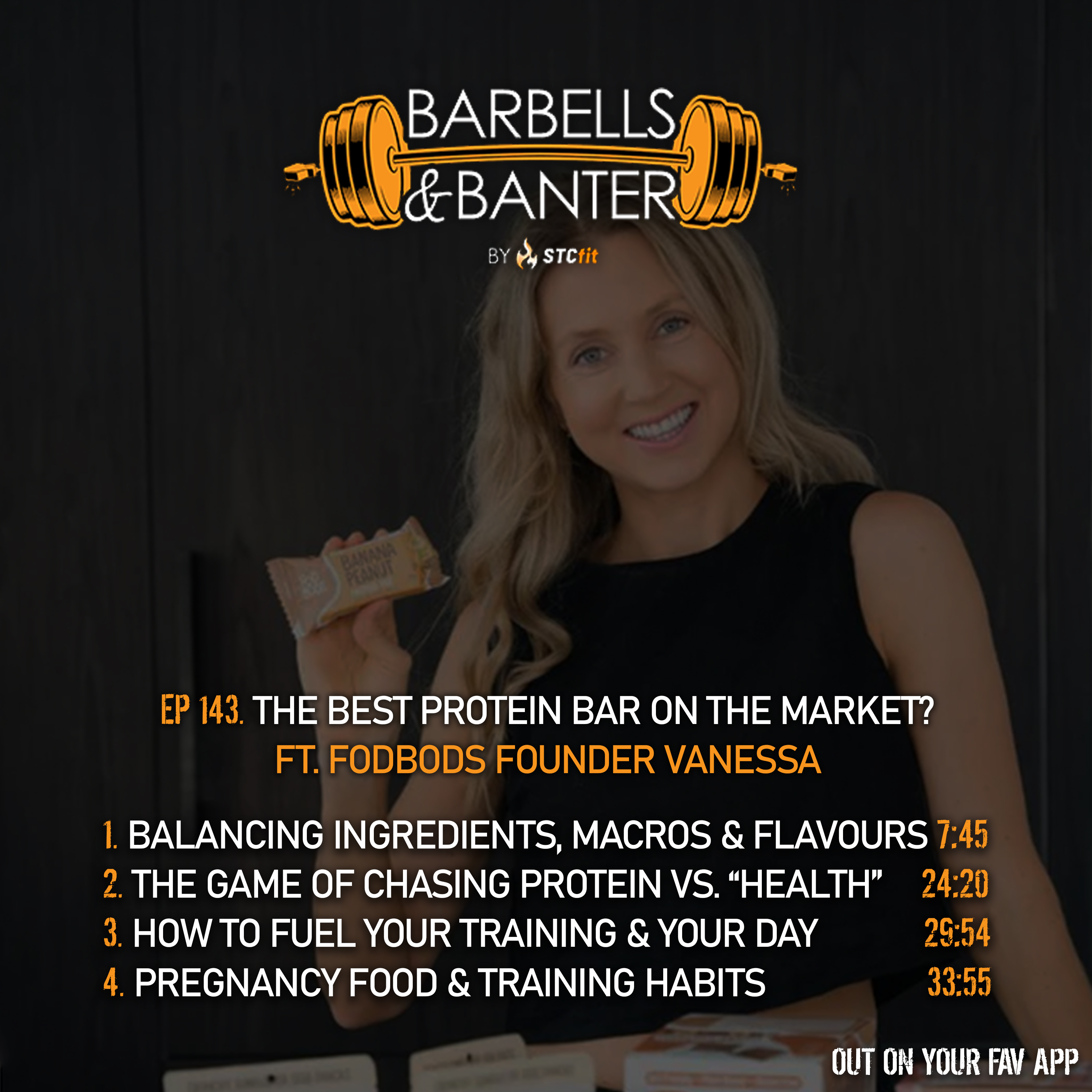 Ep 143 - The best protein bar on the market? ft. Fodbods founder Vanessa episode artwork