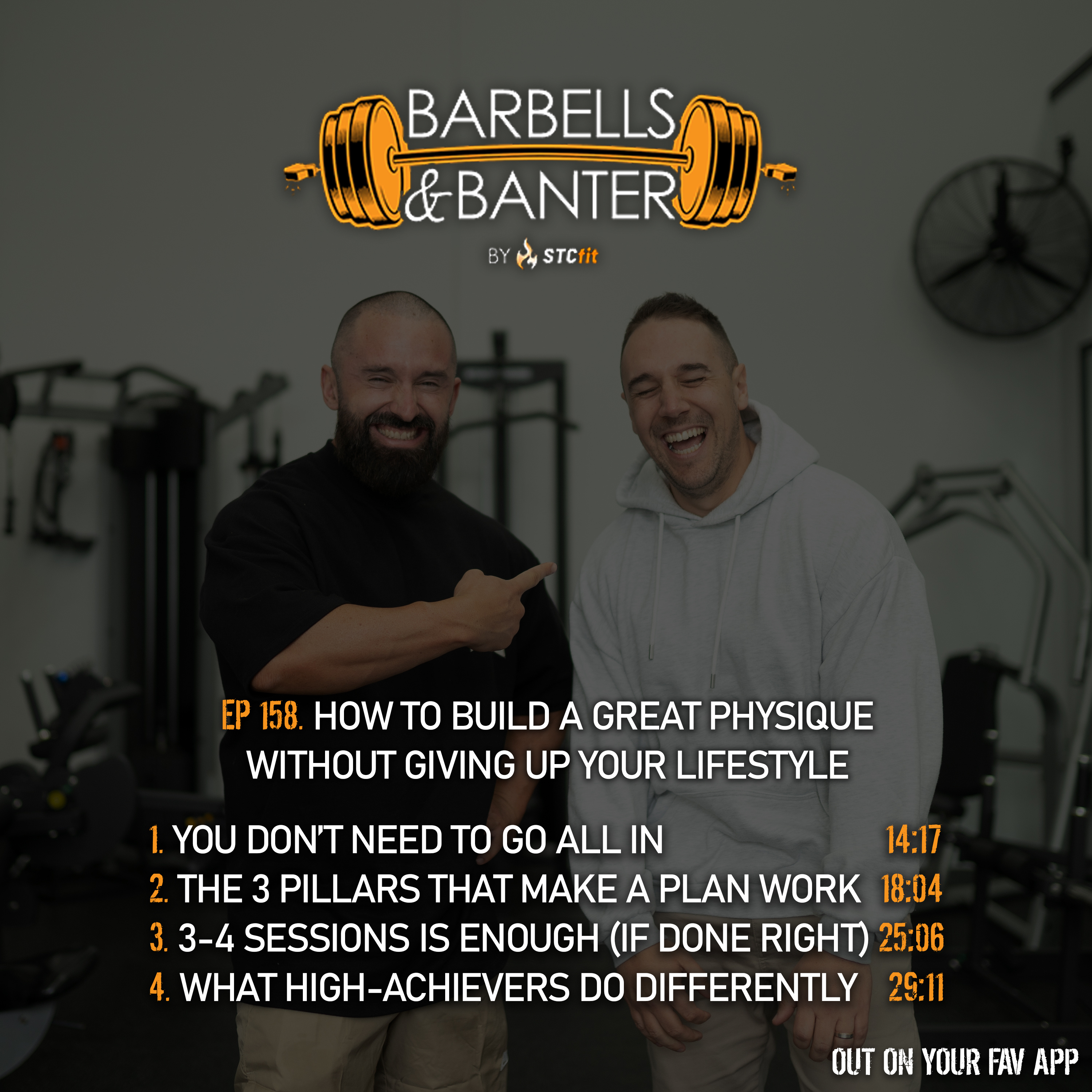 Ep 158 - How to build a great physique without giving up your lifestyle episode artwork