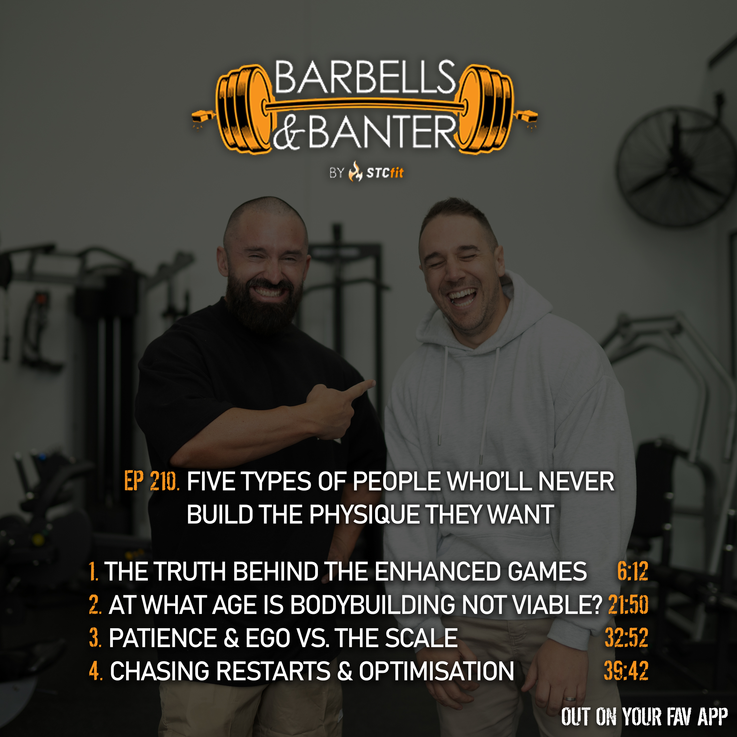 Ep 210 - Five types of people who'll never build the physique they want episode artwork