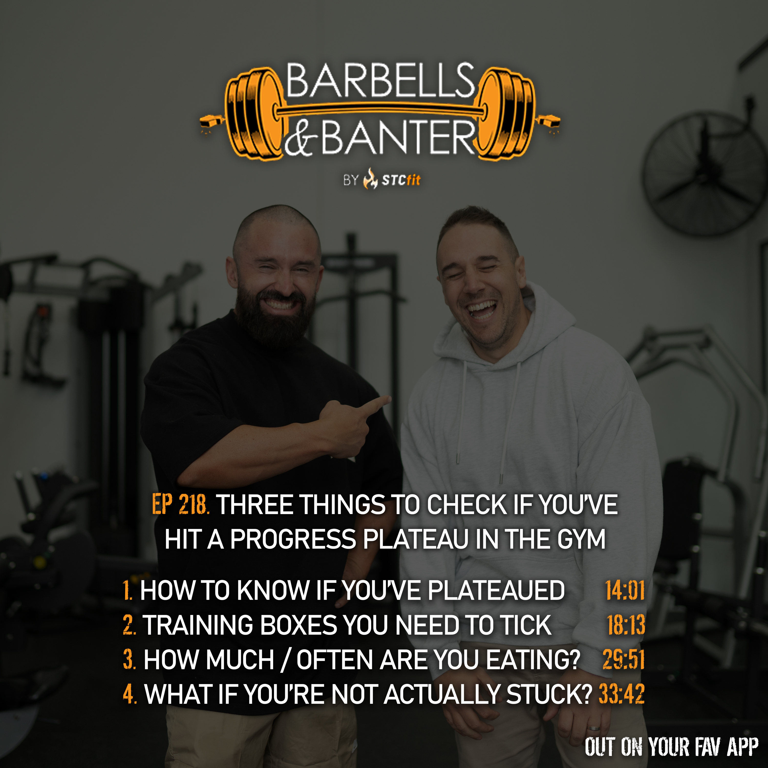Ep 218 - Three things to check if you've hit a plateau in the gym episode artwork