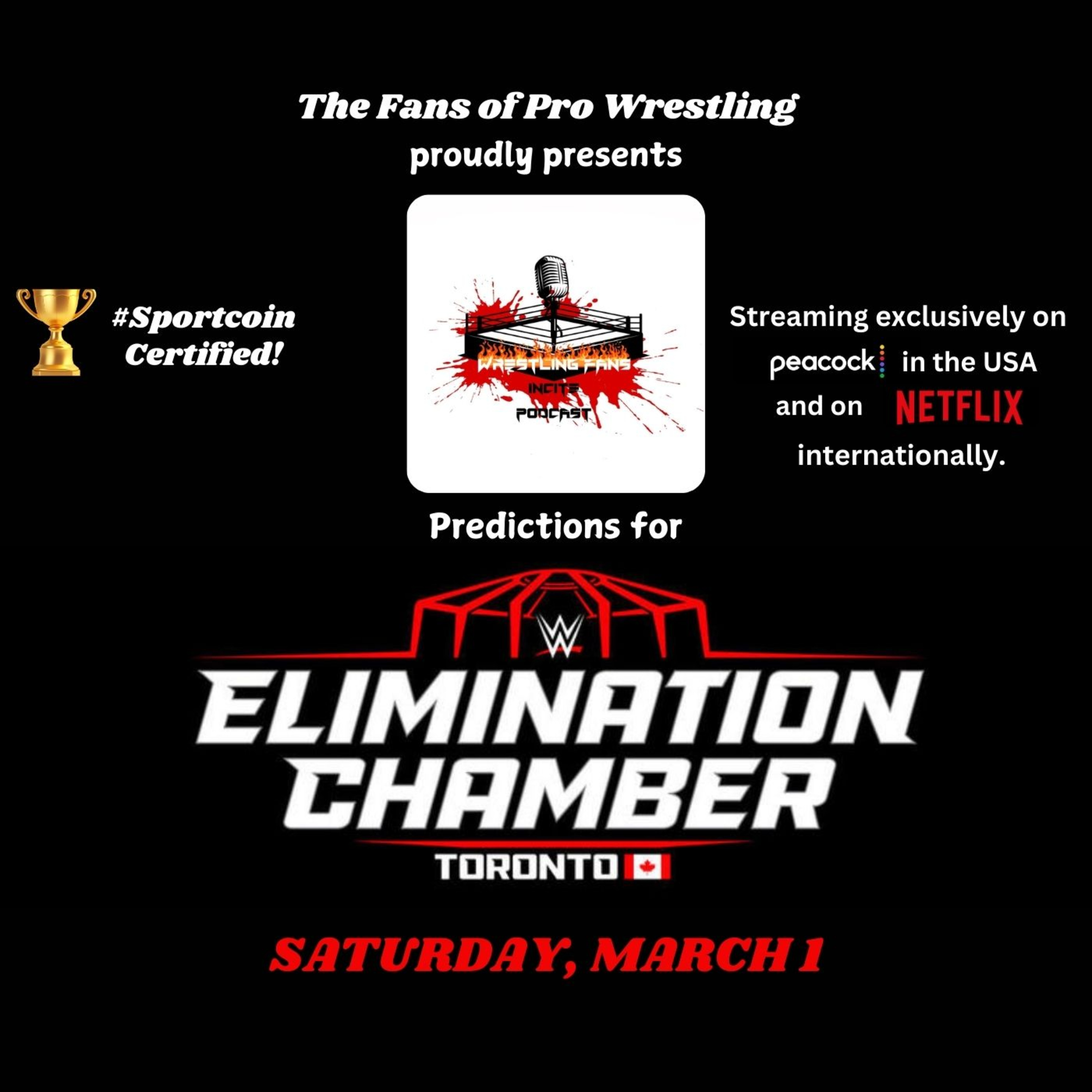 WWE Elimination Chamber Predictions episode artwork