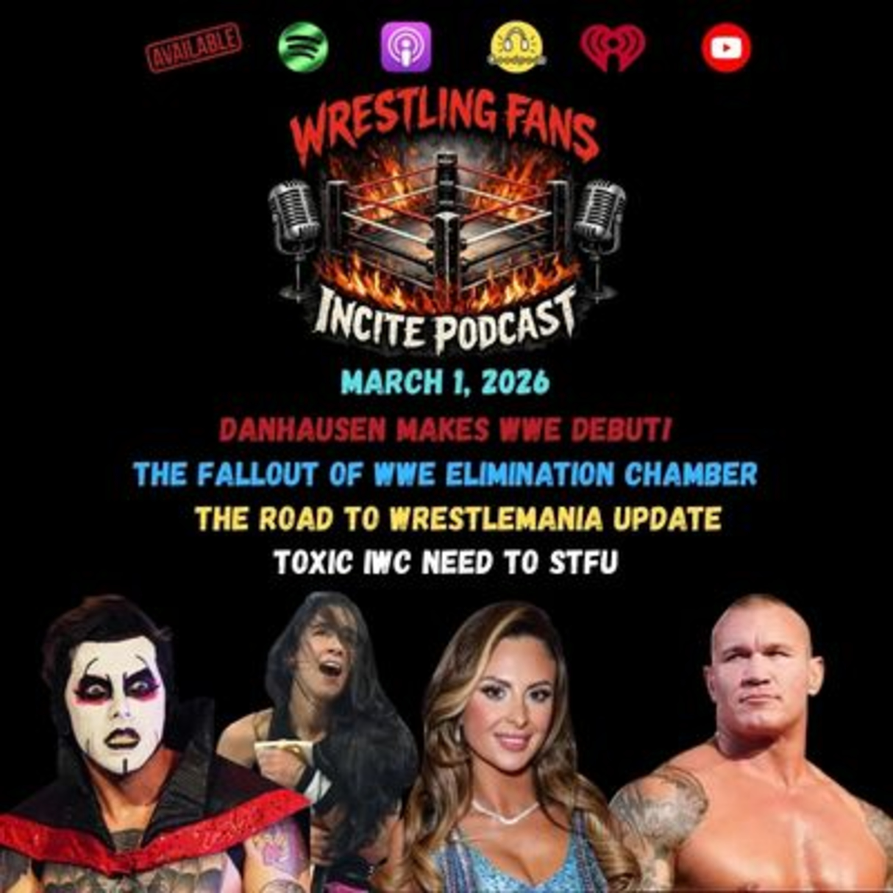 Elimination Chamber leading into WrestleMania episode artwork