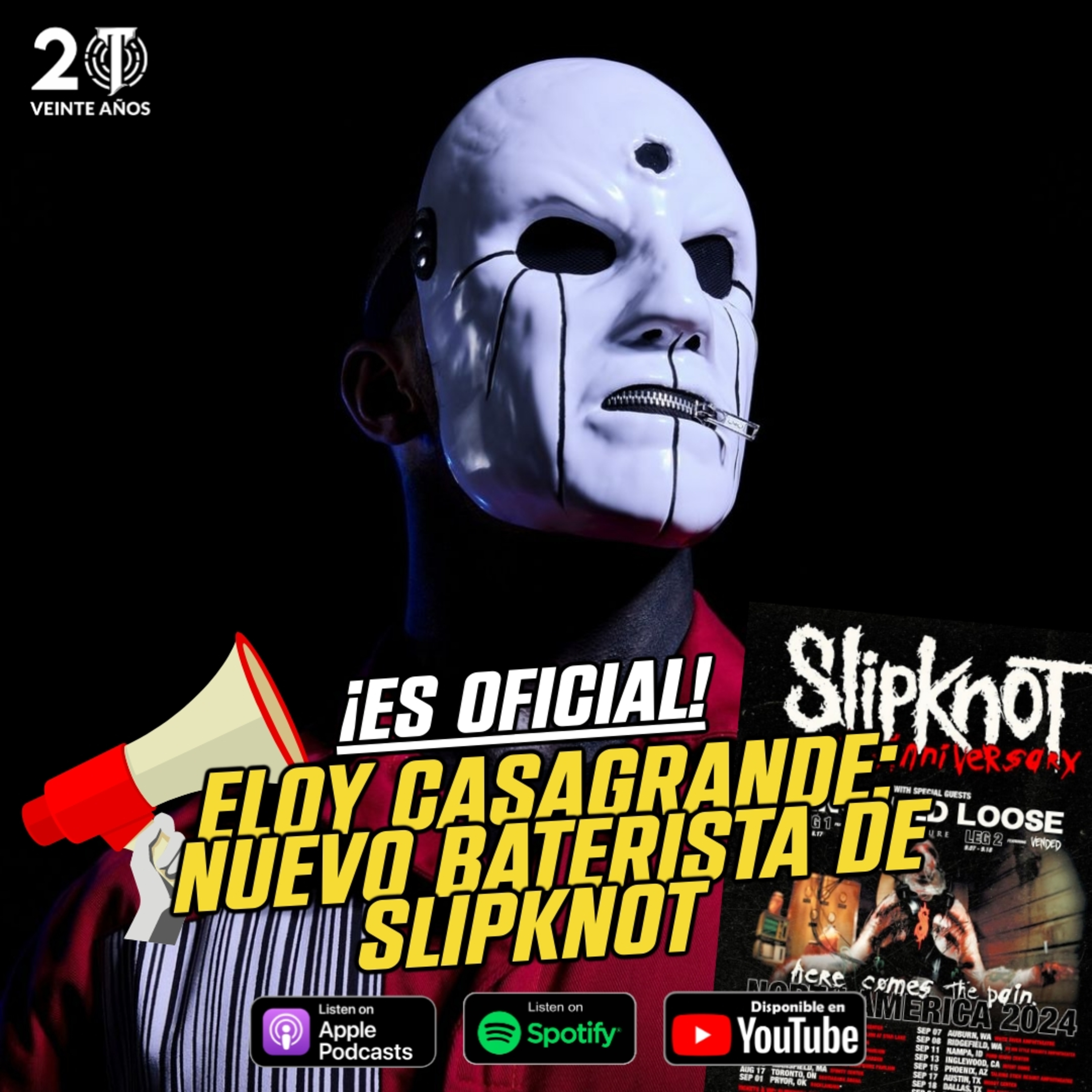 ¡Es Oficial! ELOY CASAGRANDE es el nuevo baterista de SLIPKNOT 👹 episode artwork
