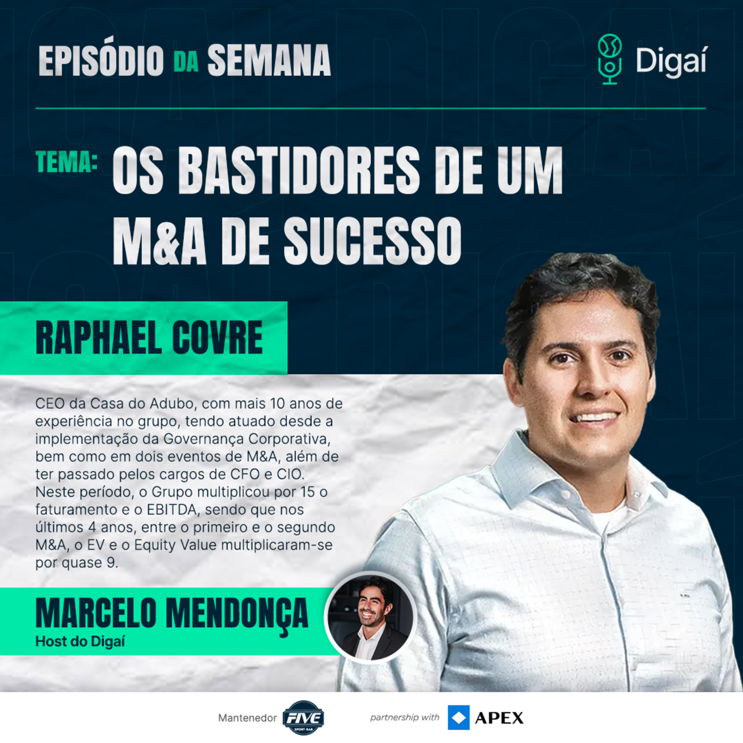 Episódio #101 - Raphael Covre - Os bastidores de um M&A de sucesso episode artwork
