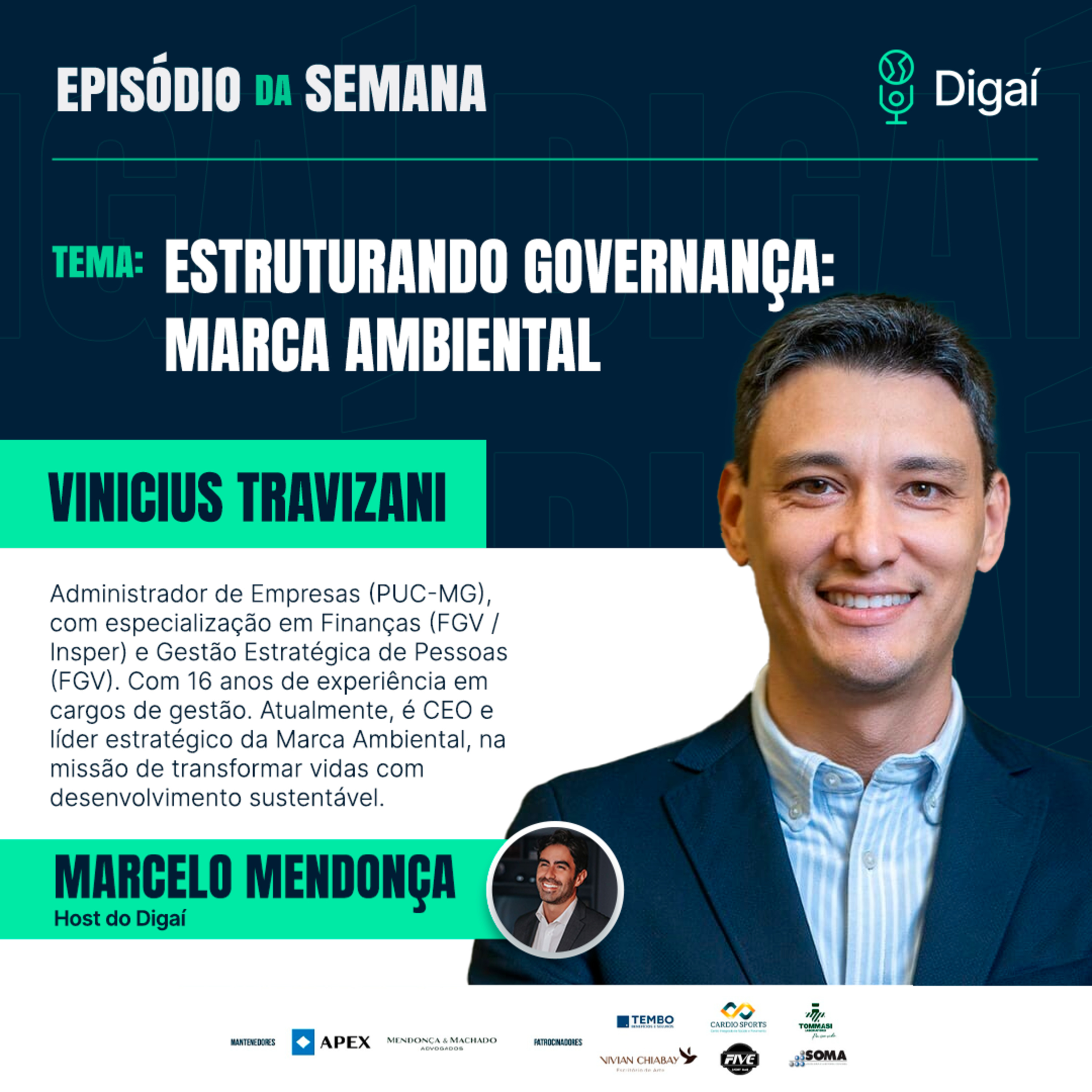 Episódio #122 - Vinicius Travizani- Estruturando governança: Marca Ambiental episode artwork