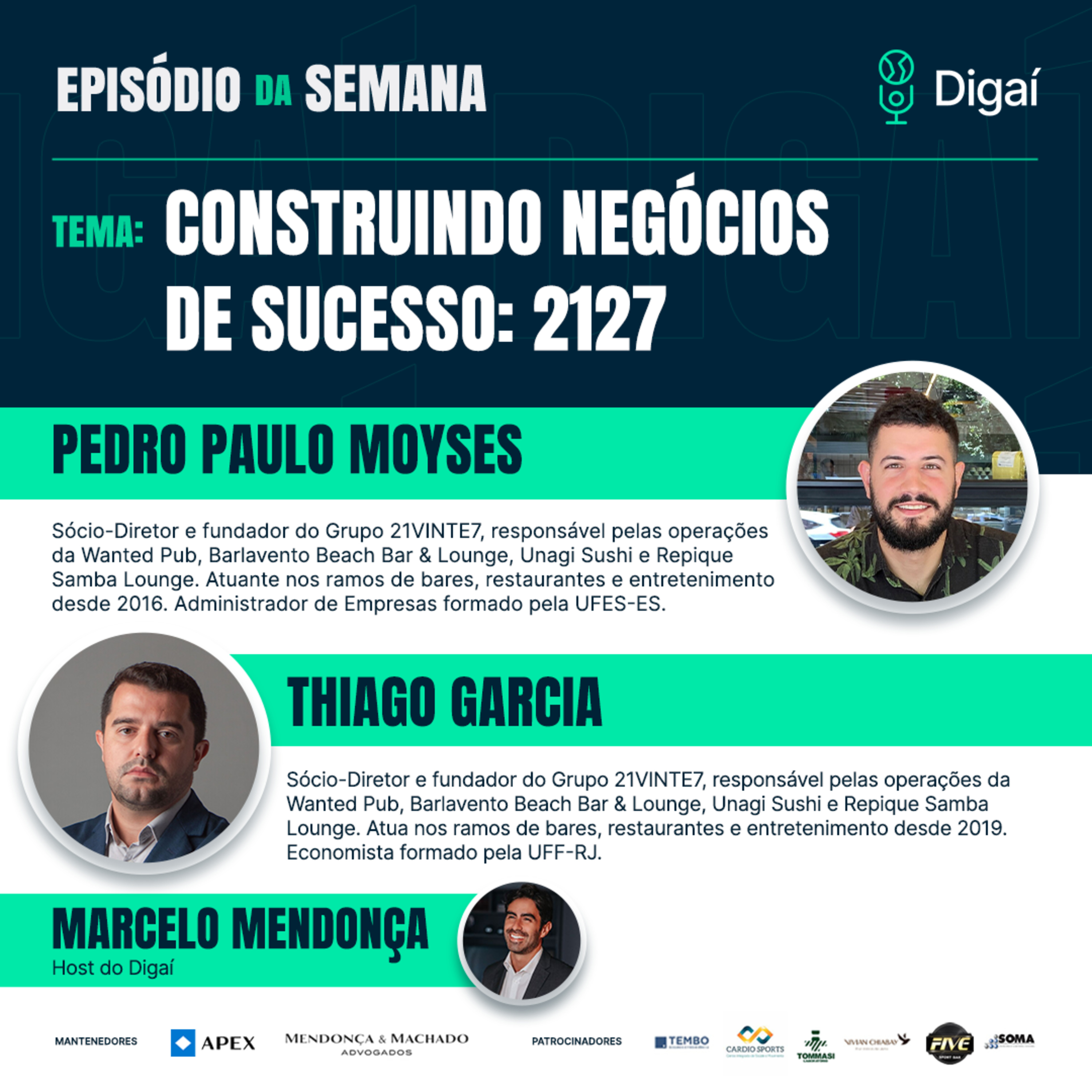 Episódio #127 - Pedro Paulo e Thiago - Construindo negócios de sucesso: 2127 episode artwork