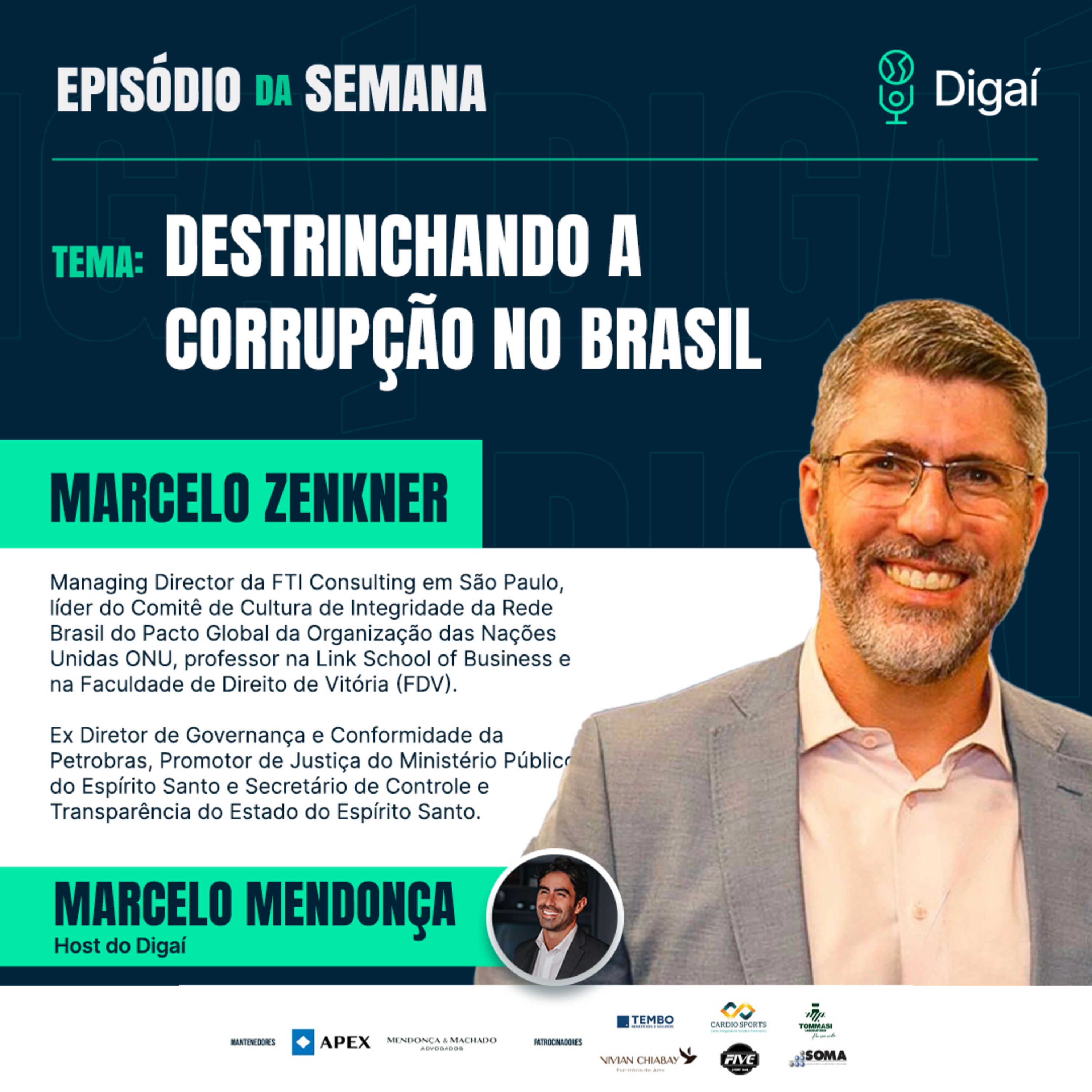 Episódio #134 - Marcelo Zenkner - Destrinchando a corrupção no Brasil episode artwork