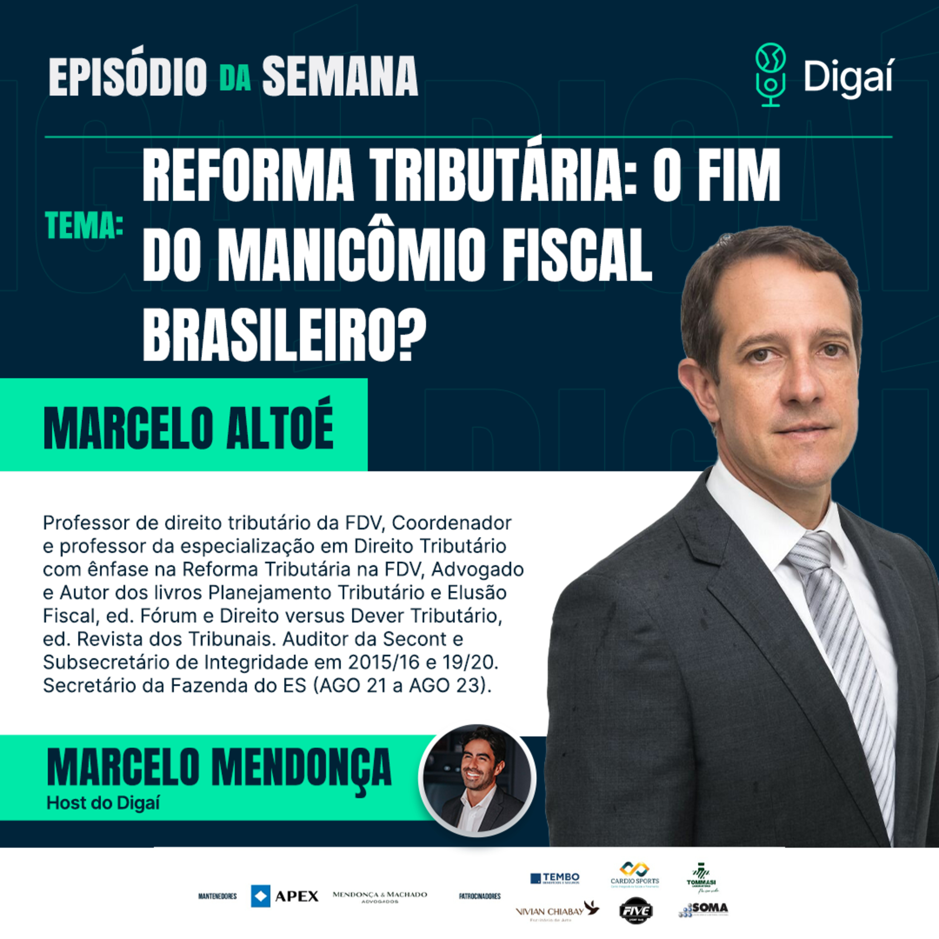 Episódio #137 - Marcelo Altoé - Reforma Tributária: o fim do manicômio fiscal brasileiro? episode artwork