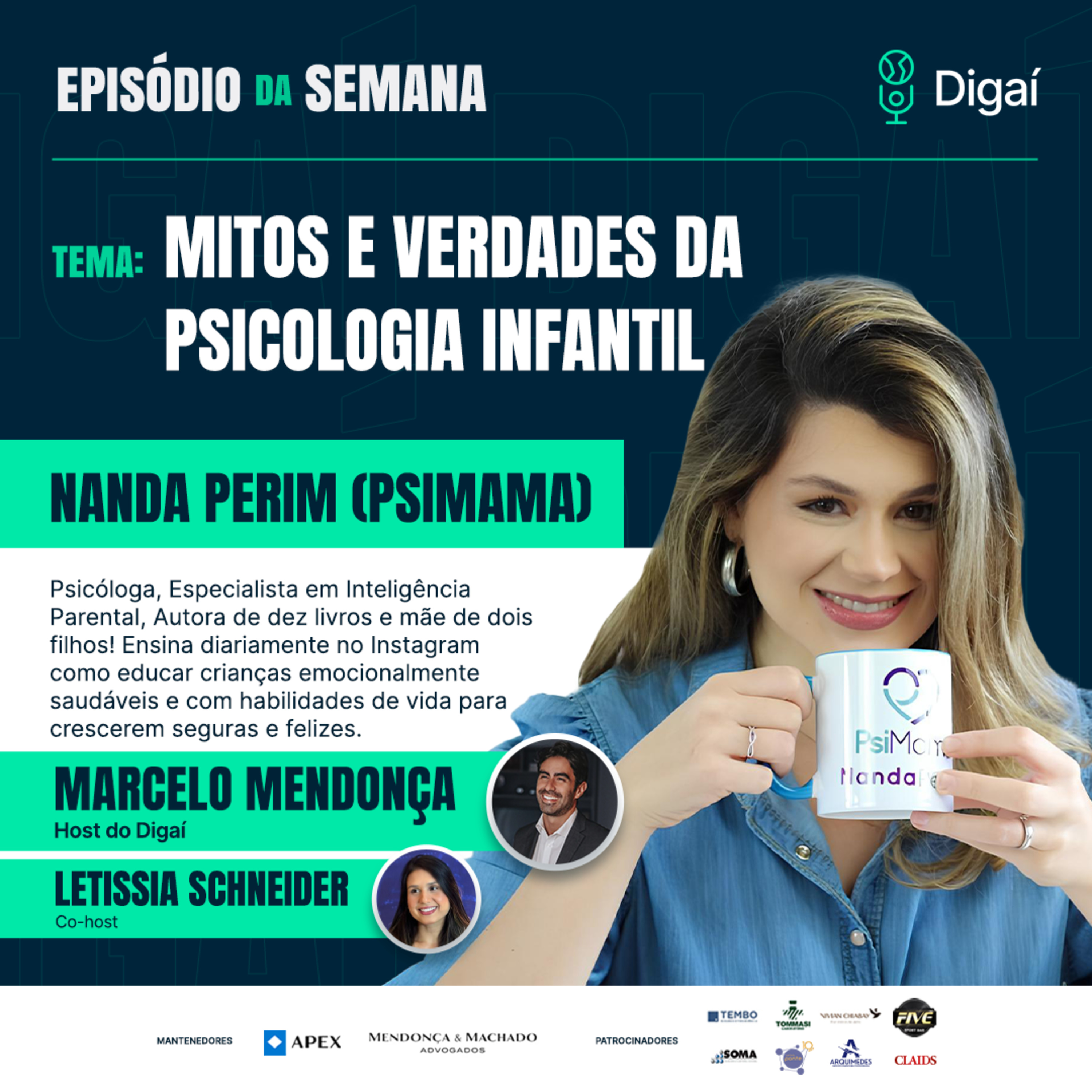 Episódio #151 - Nanda Perim (Psimama) - Mitos e verdades da psicologia infantil episode artwork