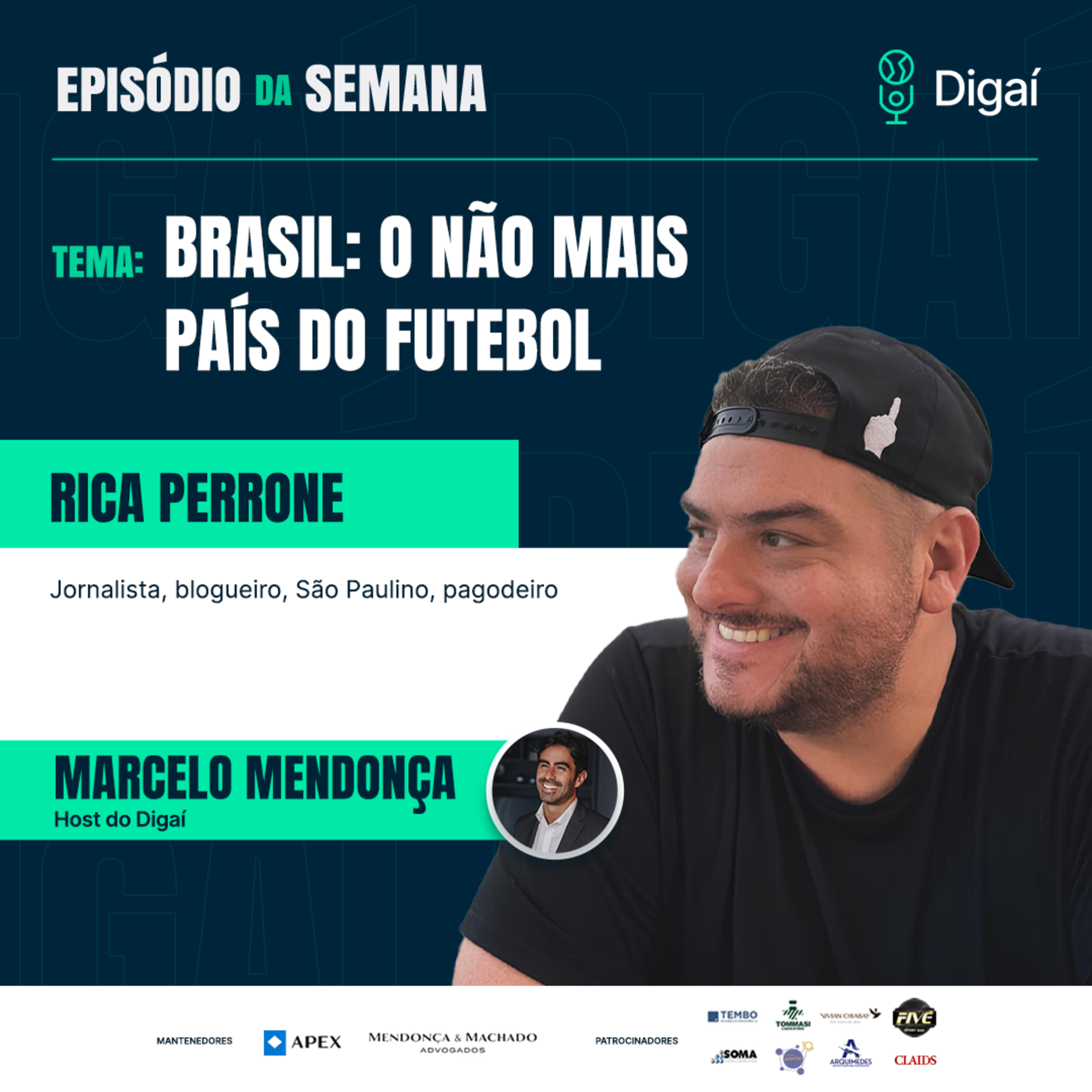 Episódio #154 - Rica Perrone | Brasil: o não mais país do futebol episode artwork