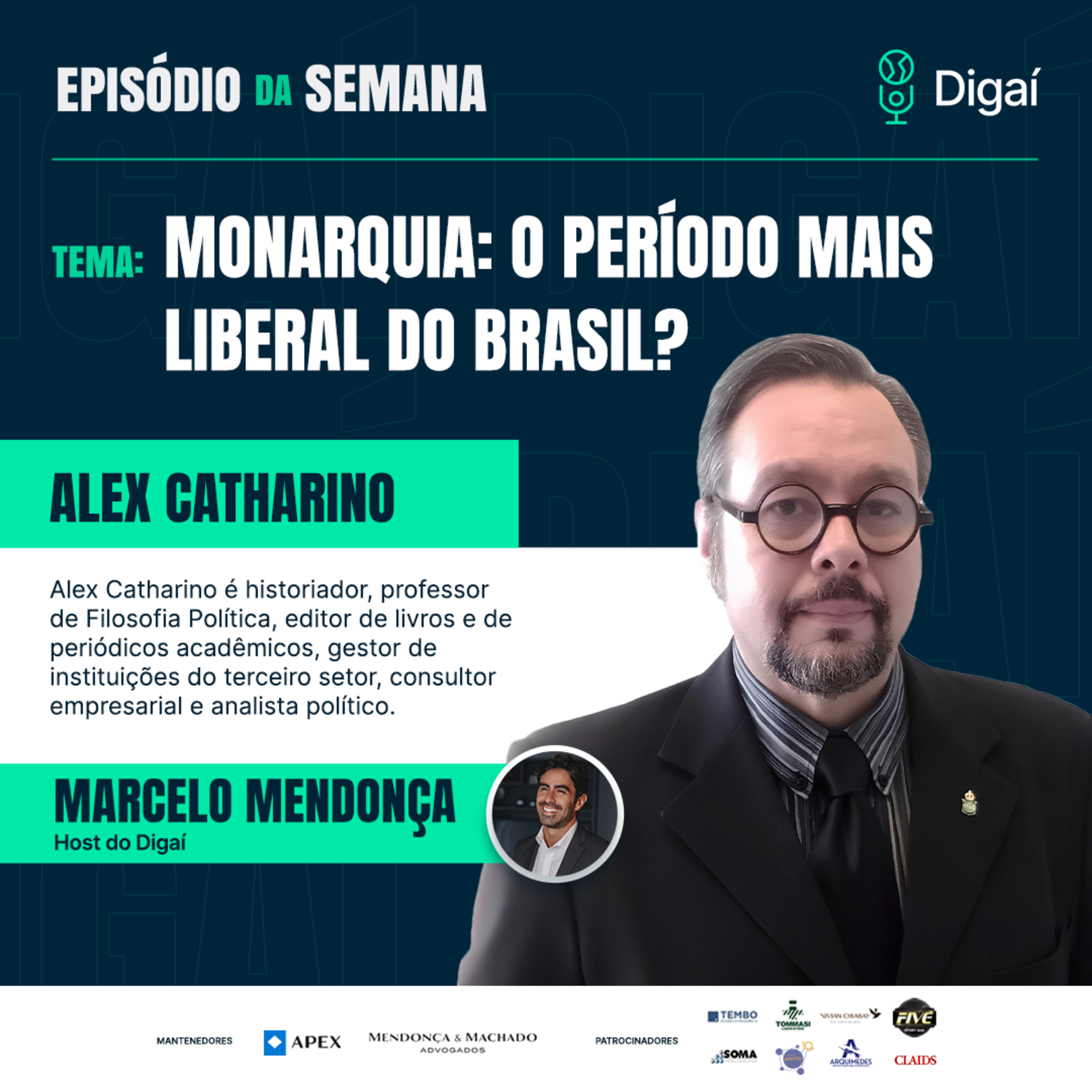 Episódio #157: Alex Catharino | Monarquia: o período mais liberal do Brasil? episode artwork