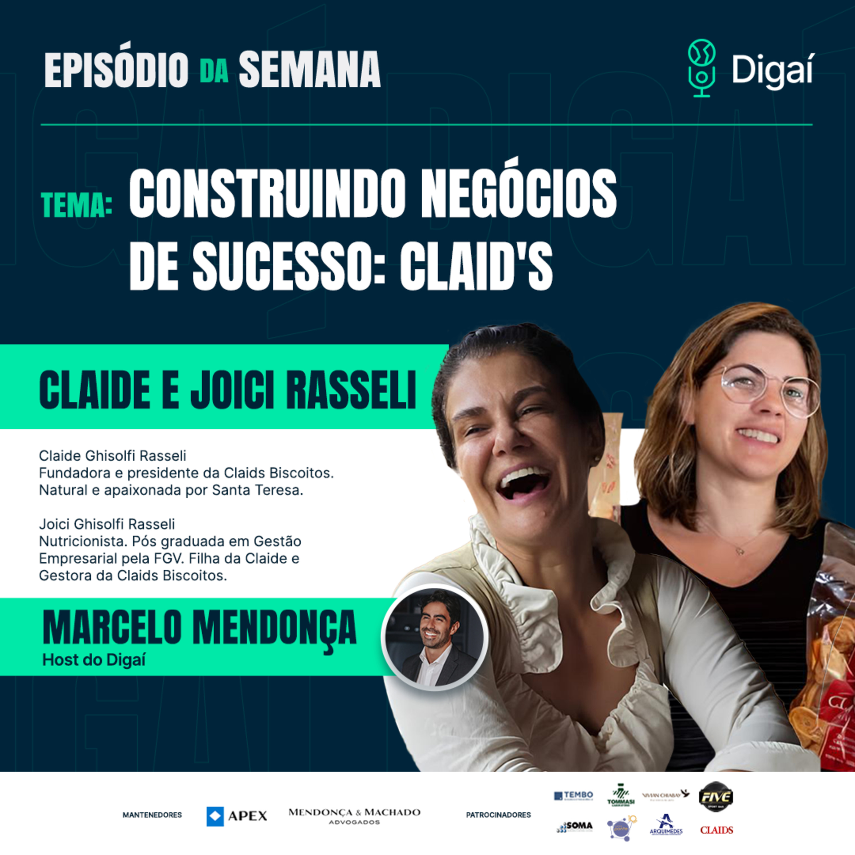 Episódio #158: Joici e Claide Rasseli | Construindo Negócios de Sucesso: Claid's episode artwork