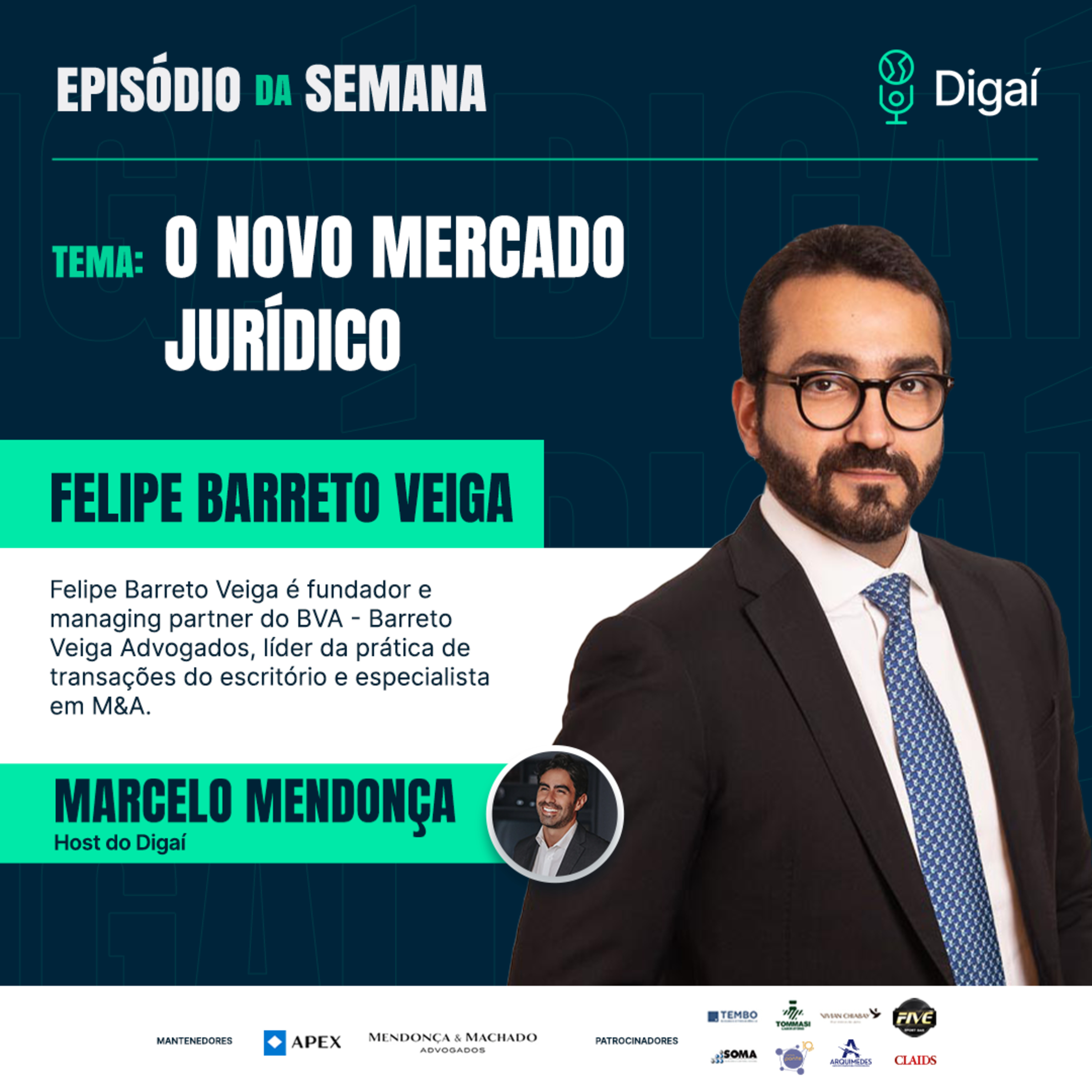 Episódio #160: Felipe Barreto Veiga | O novo mercado Jurídico episode artwork