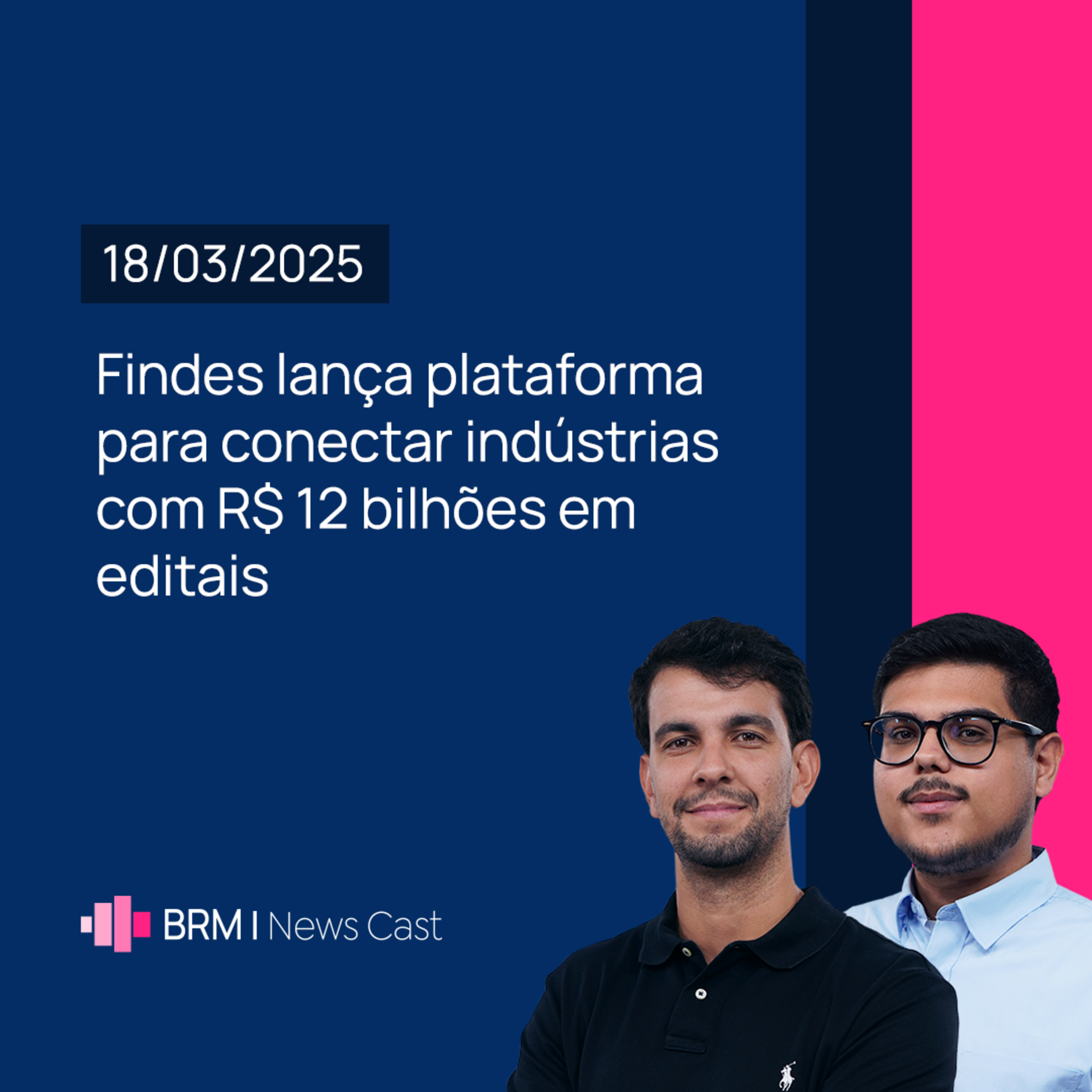 Findes lança plataforma para conectar indústrias com R$12 bilhões em editais | BRM News - 18/03/2025 episode artwork