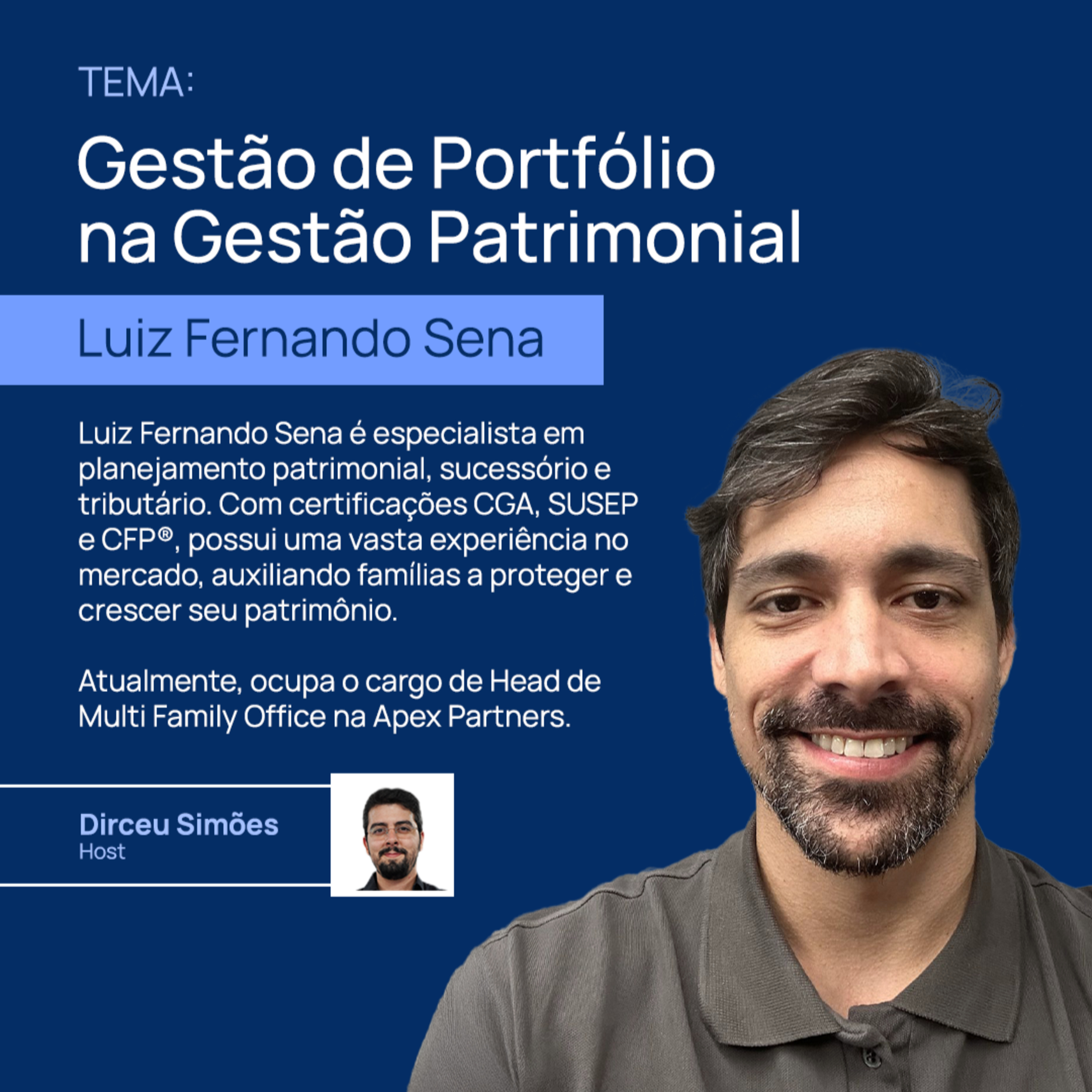 Luiz Fernando Sena | Gestão de Portfólio na Gestão Patrimonial | Market Lab #04 episode artwork