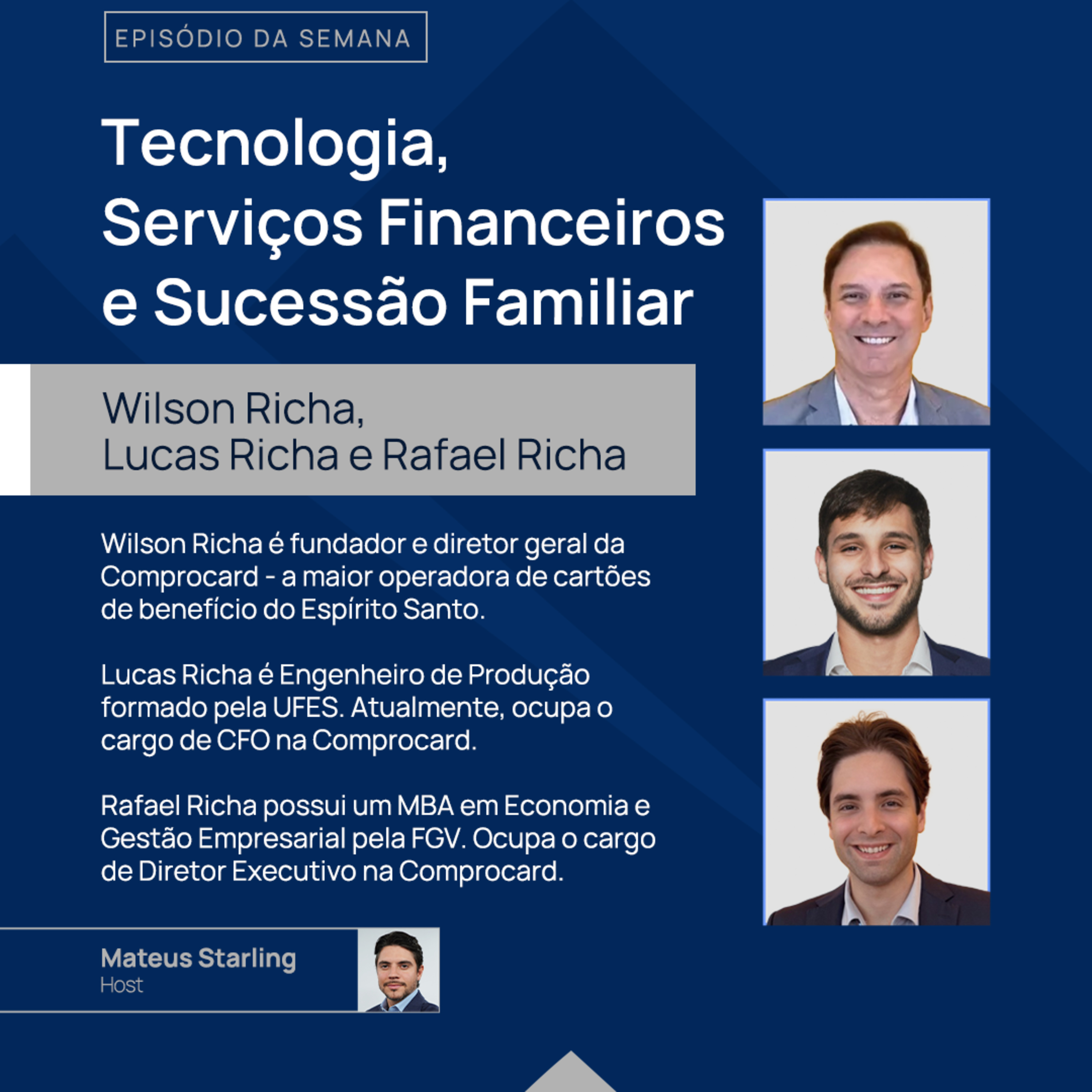 Tecnologia, Finanças e Sucessão Familiar | Wilson, Lucas e Rafael Richa | Trilha da Prosperidade #03 episode artwork