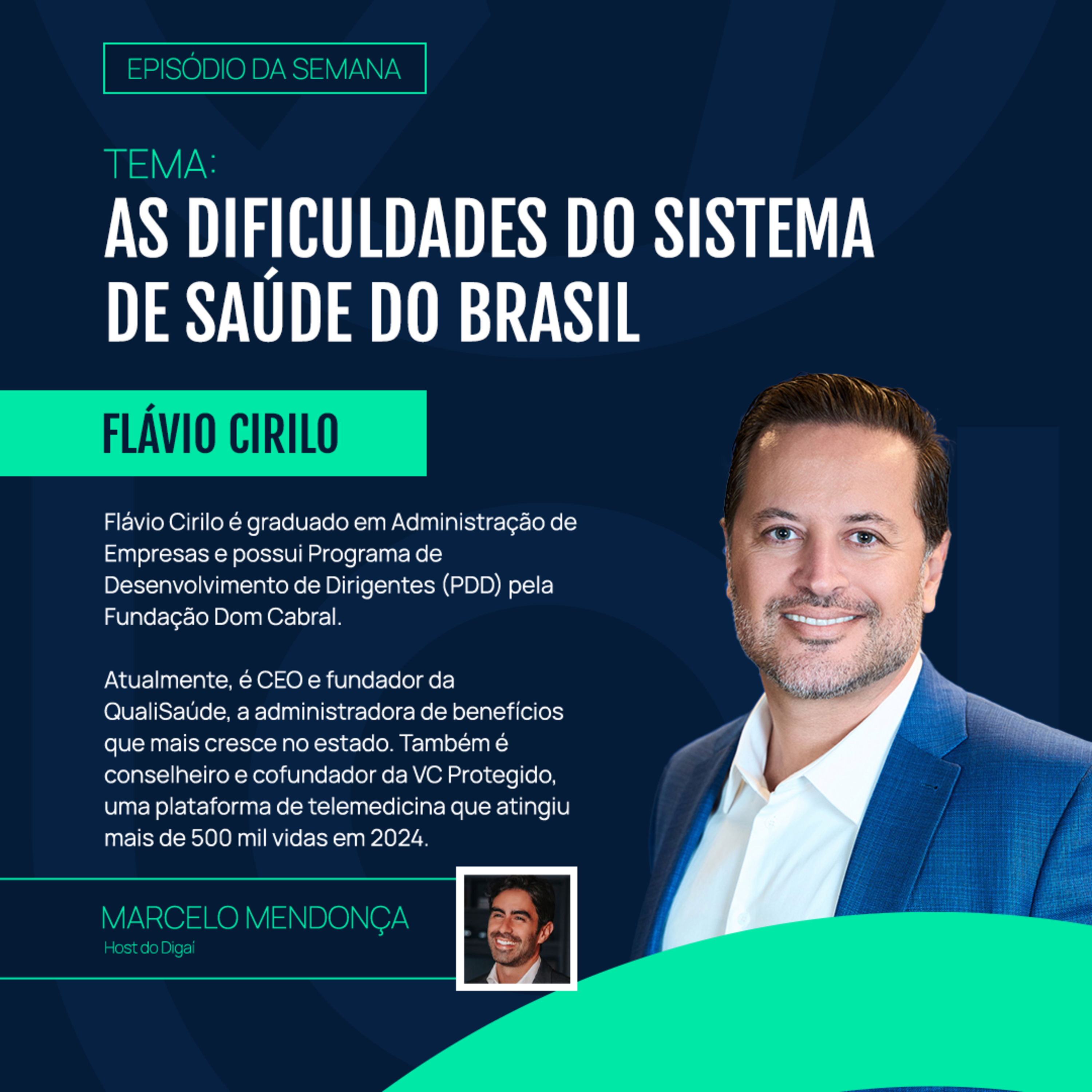 Flávio Cirilo | As Dificuldades do Sistema de Saúde do Brasil | Podcast Digaí #178 episode artwork