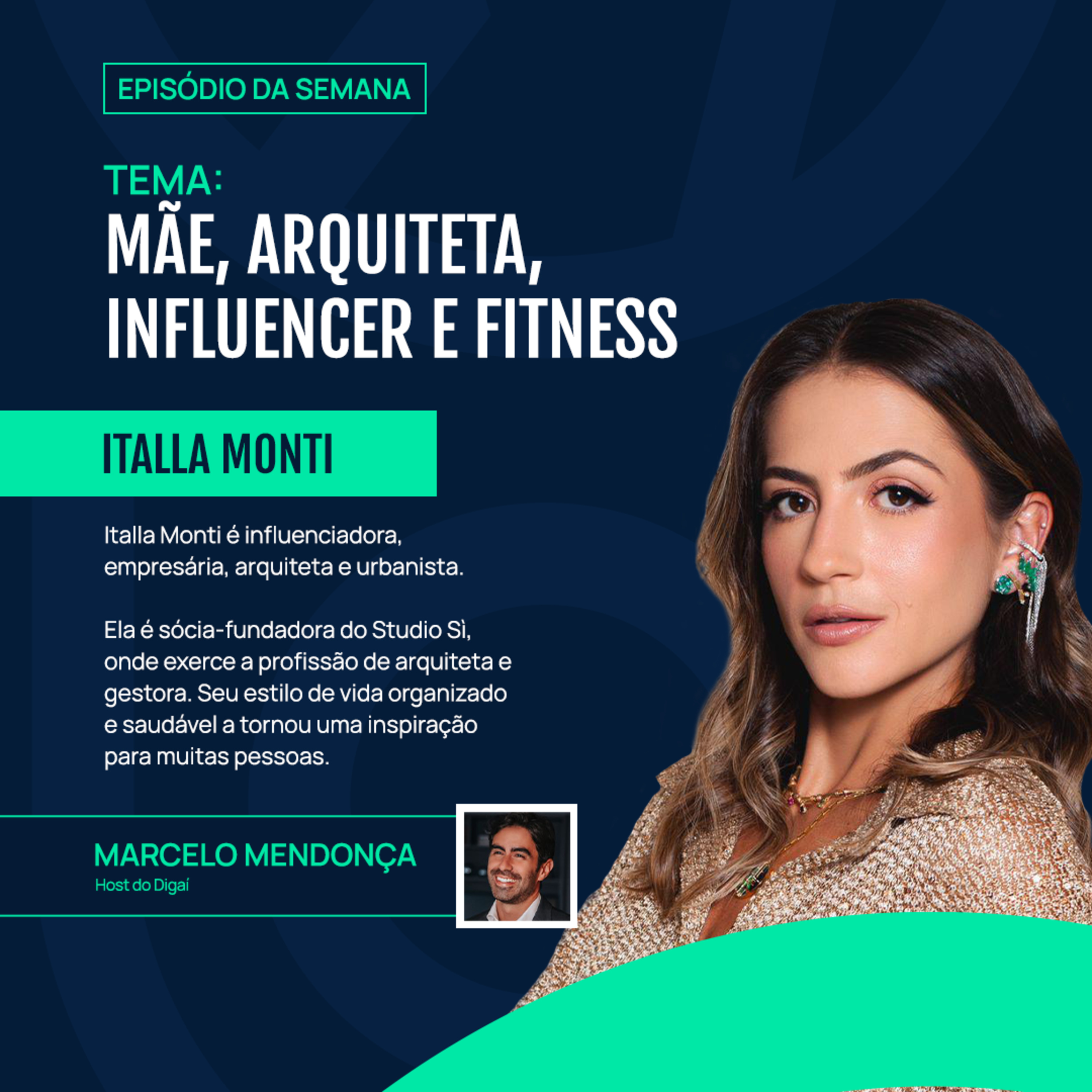 Italla Monti | Mãe, Arquiteta, Influencer e Fitness | Podcast Digaí #186 episode artwork