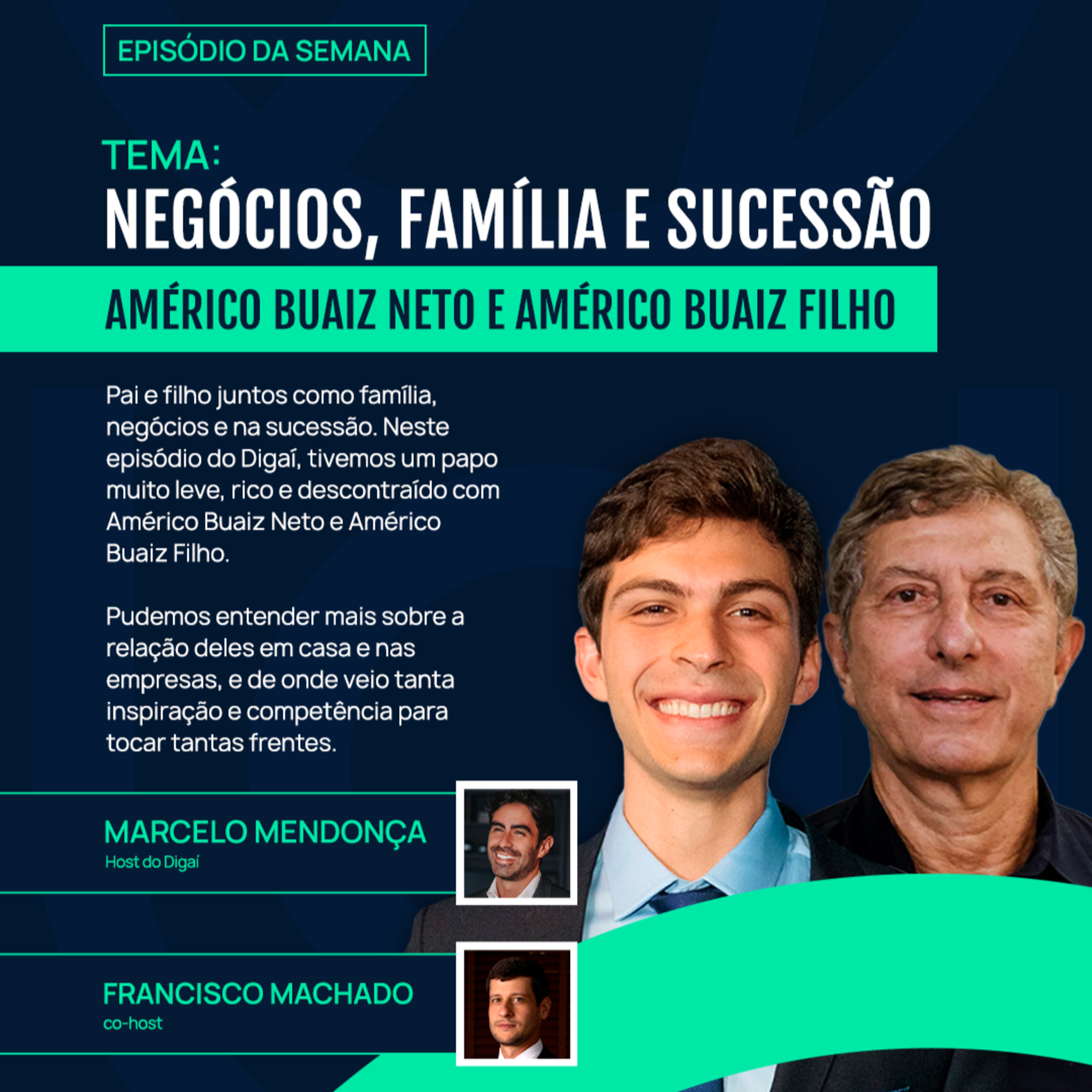 Américo Buaiz e Américo Buaiz Neto | Negócios, Família e Sucessão | Podcast Digaí #190 episode artwork