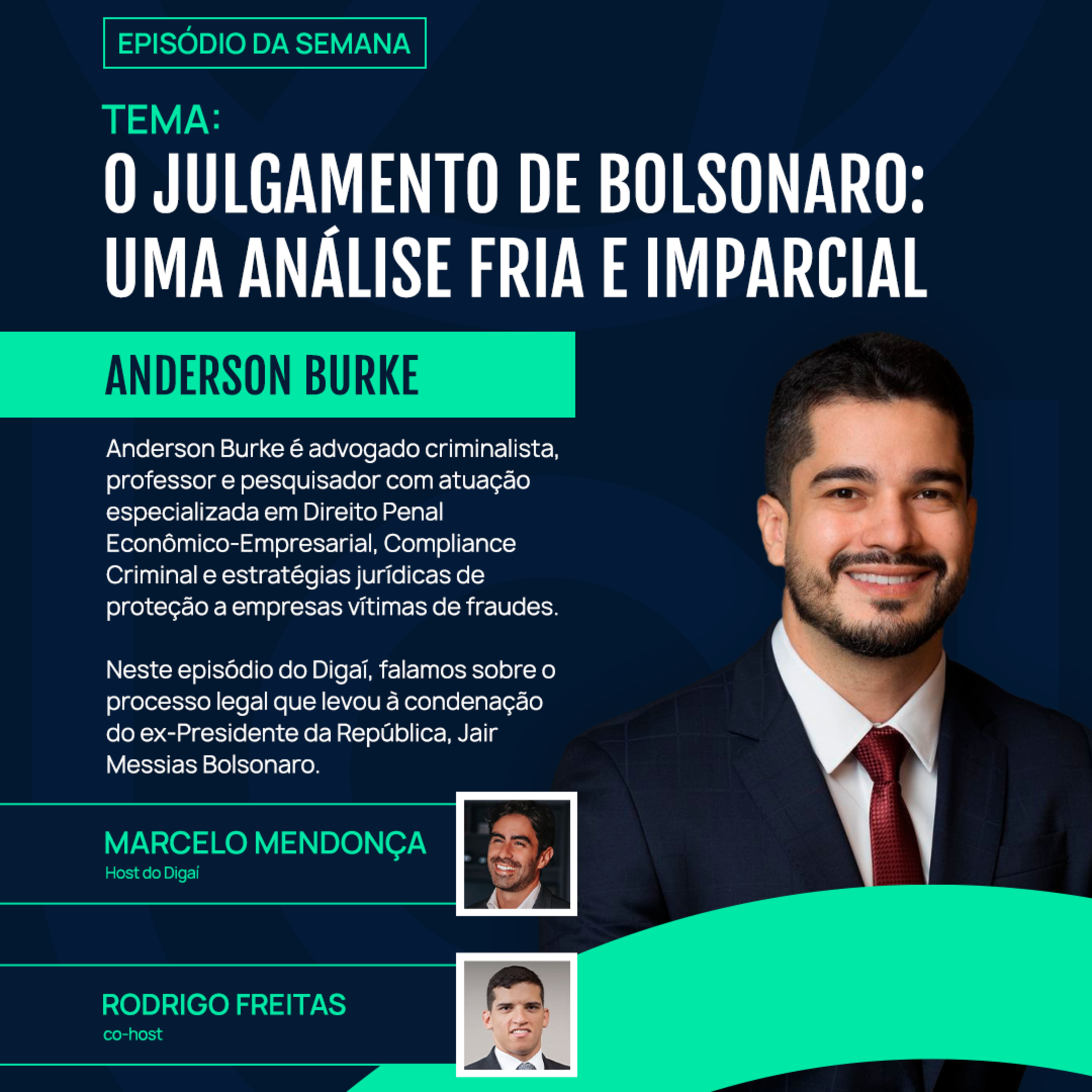 O Julgamento de Bolsonaro: Uma Análise Fria e Imparcial | Anderson Burke | Podcast Digaí #191 episode artwork