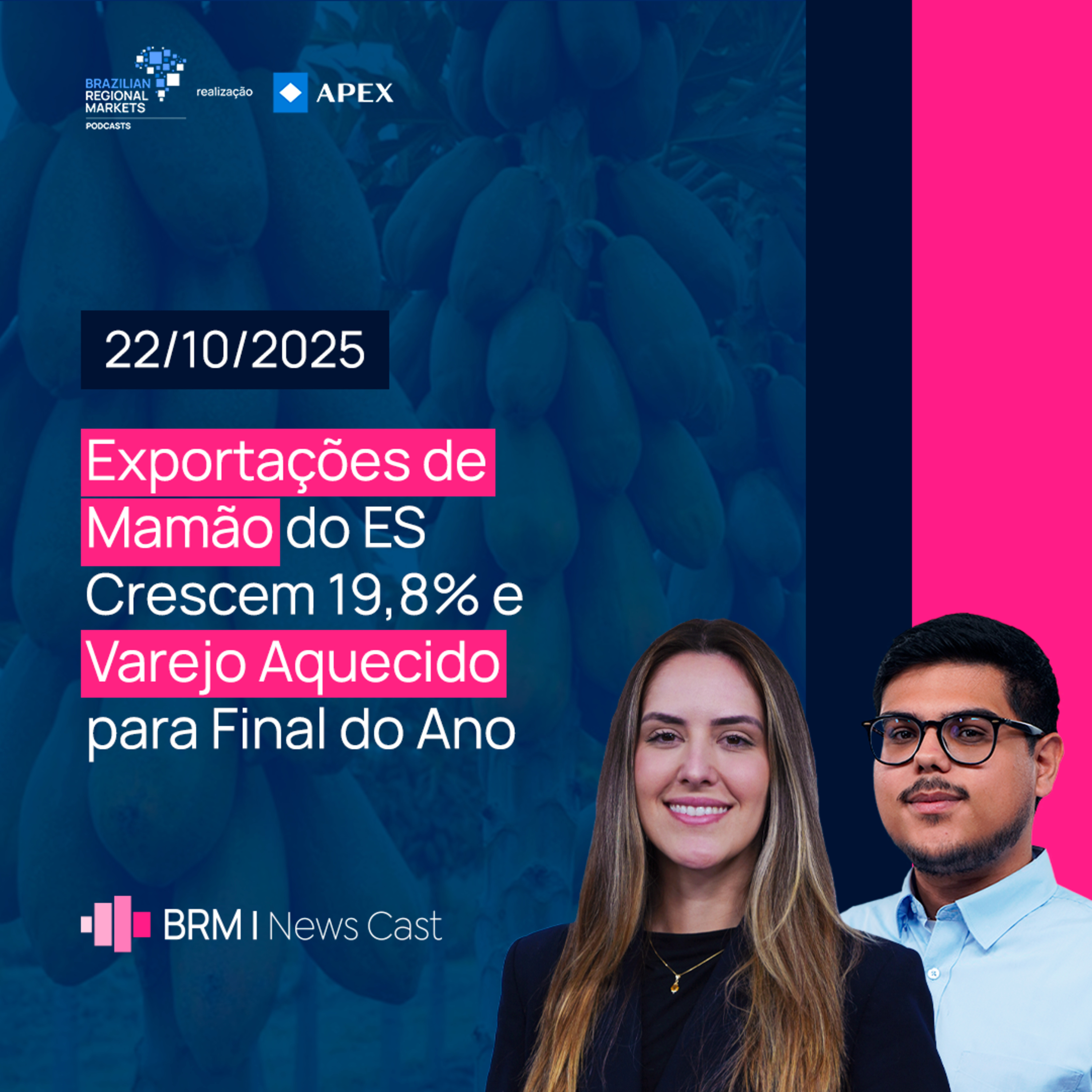 Expansão da Indústria Capixaba, Chocolate Premiado e Guerra Comercial | BRM News - 23/10/2025 episode artwork