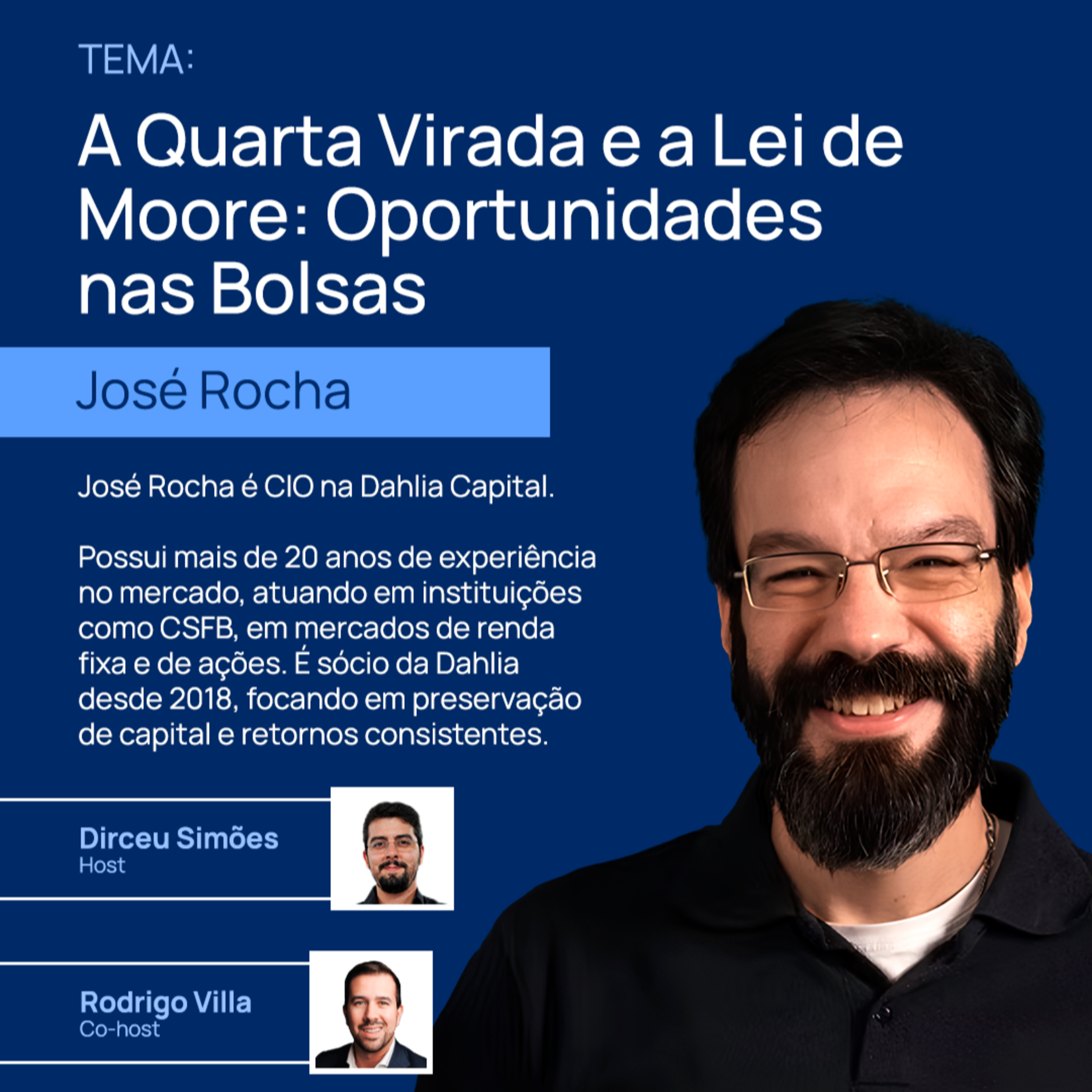 José Rocha | A Quarta Virada e a Lei de Moore: Oportunidades nas Bolsas | Market Lab #23 episode artwork