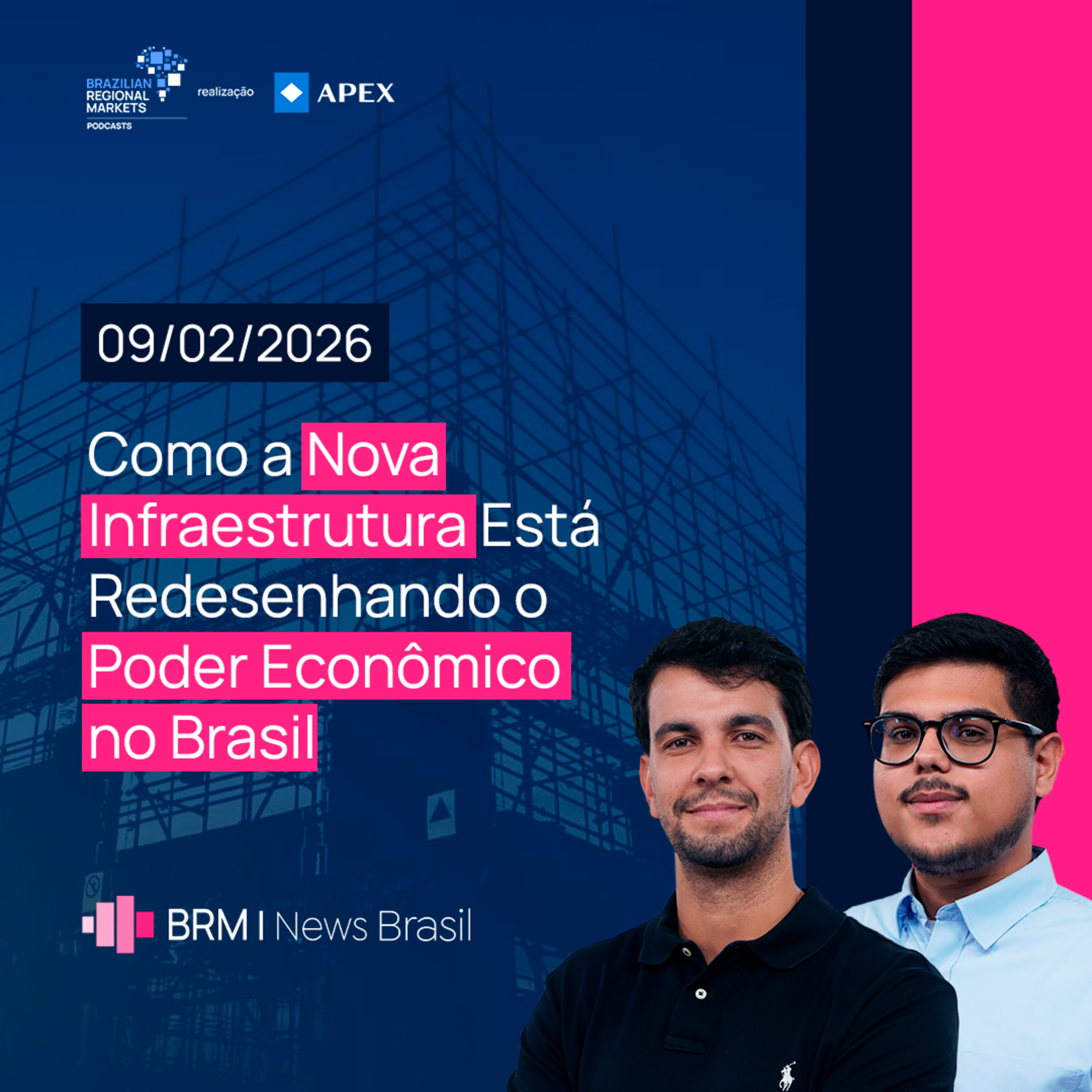 Nova Infraestrutura e o Novo Eixo do Poder Econômico no Brasil | BRM News – 09/02/2026 episode artwork