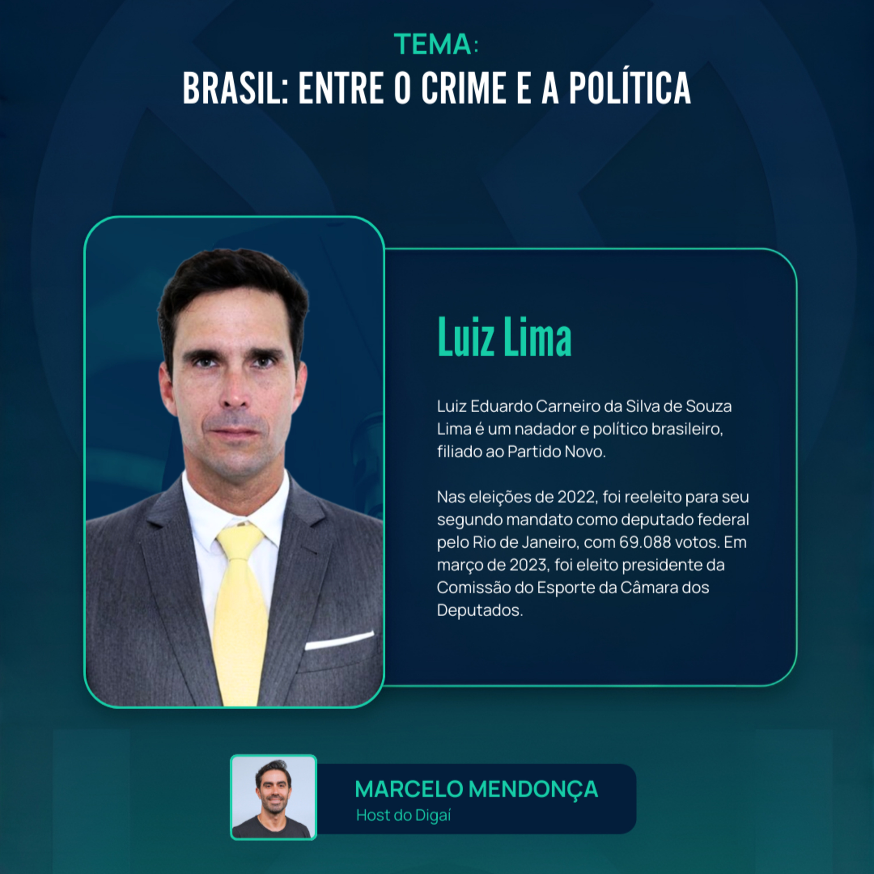 Luiz Lima | Brasil: Entre o Crime e a Política | Podcast Digaí no Congresso episode artwork