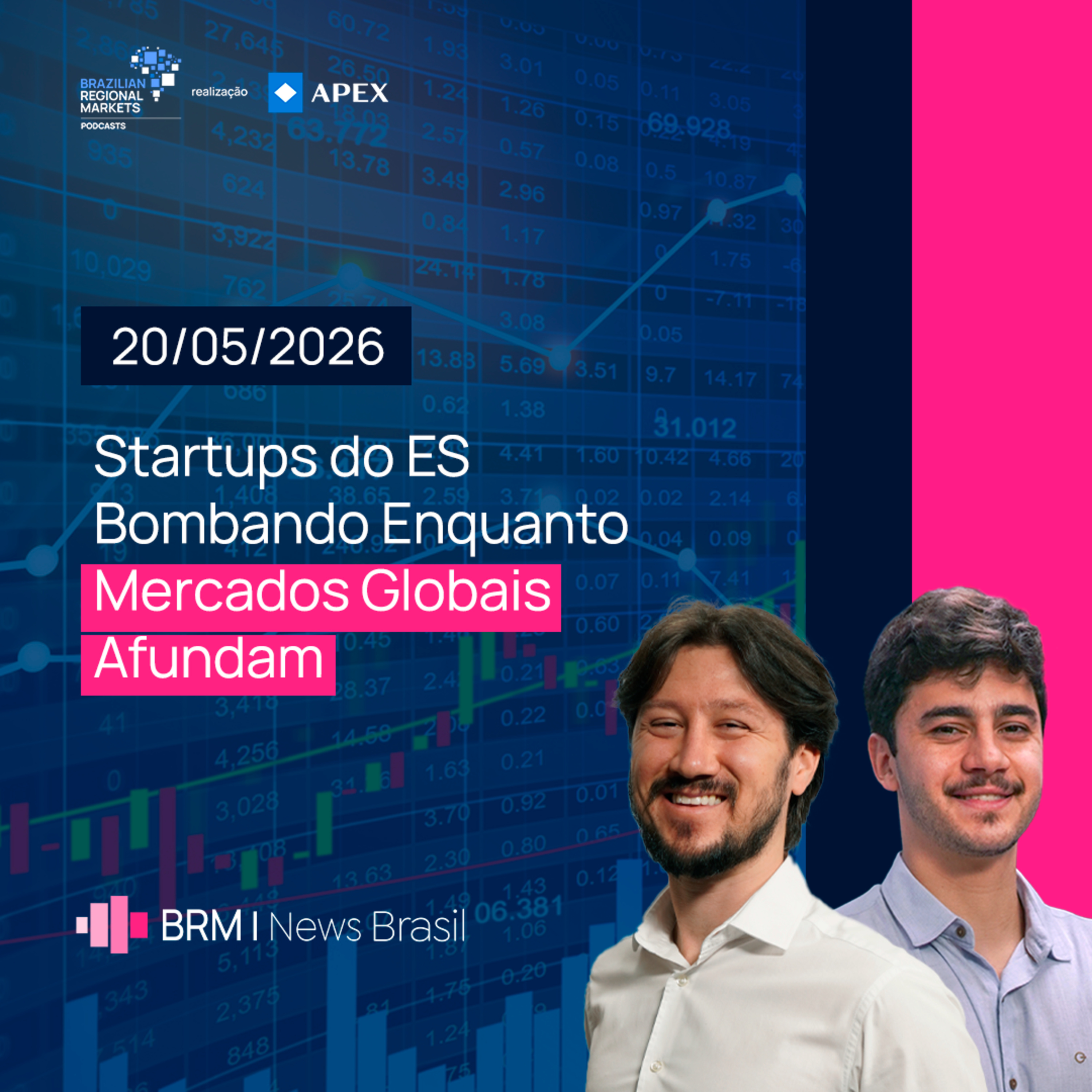 Startups do ES Bombando Enquanto Mercados Globais Afundam | BRM News - 20/05/2026 episode artwork