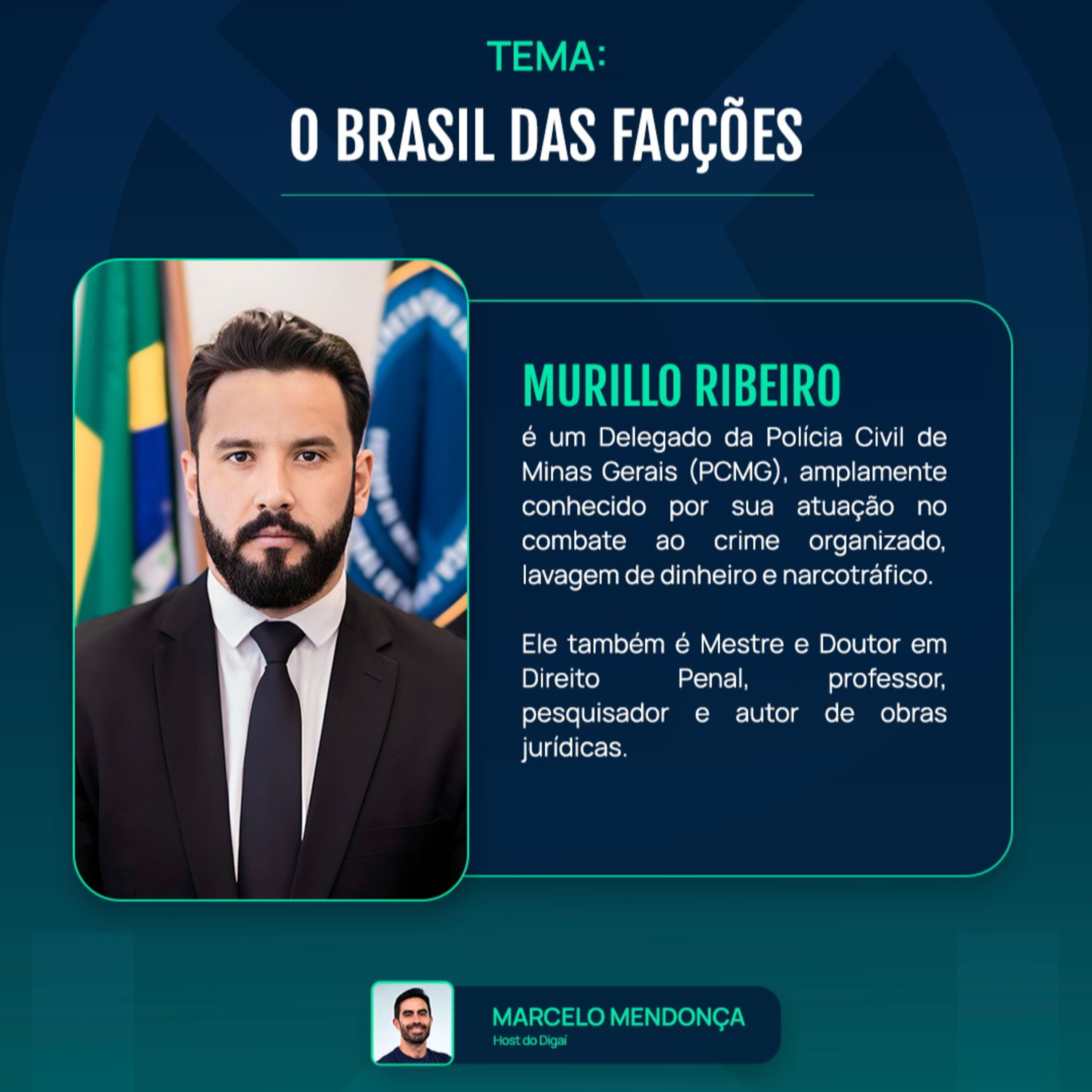 Como Os Presídios Formam Faccionados No Brasil - Murilo Ribeiro | Podcast Digaí #221 episode artwork